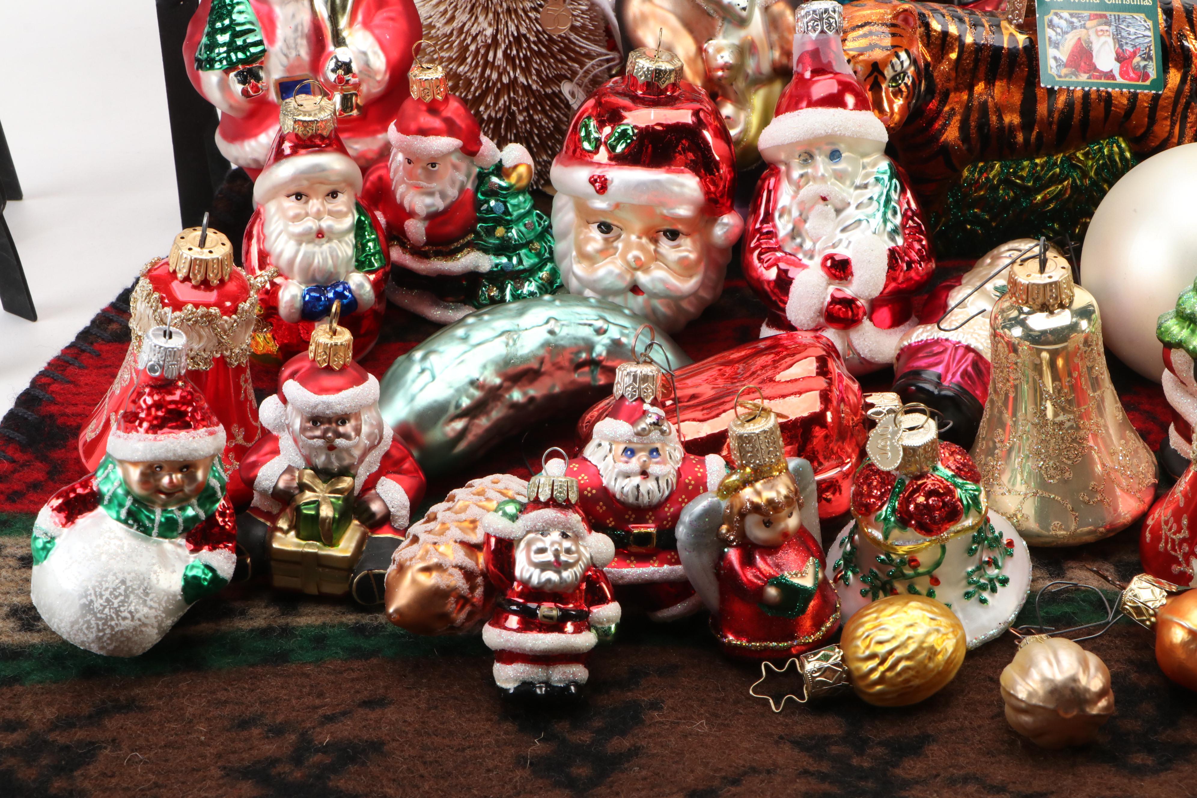 Old World Christmas with Other Christmas Ornaments, Figurines and More