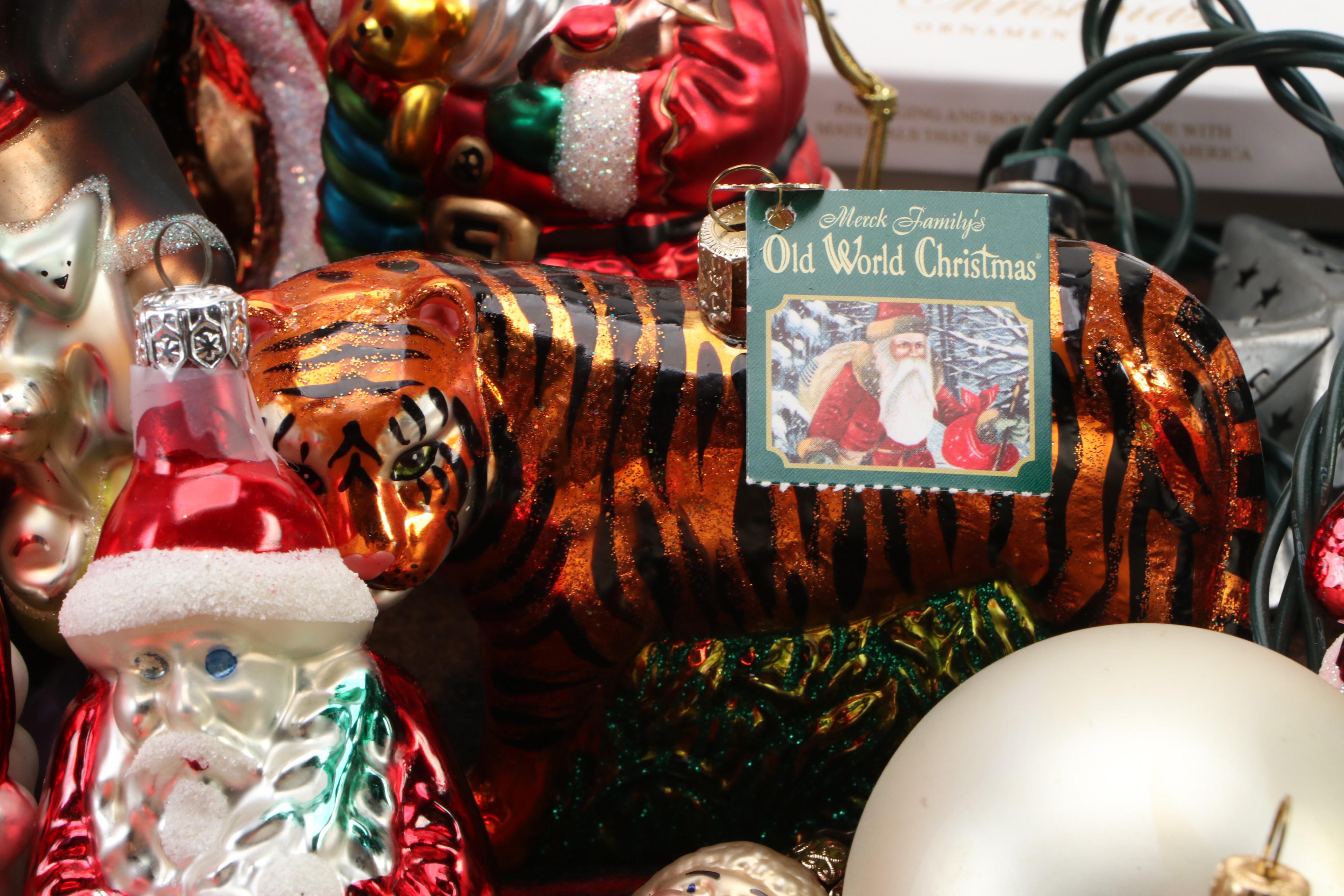 Old World Christmas with Other Christmas Ornaments, Figurines and More