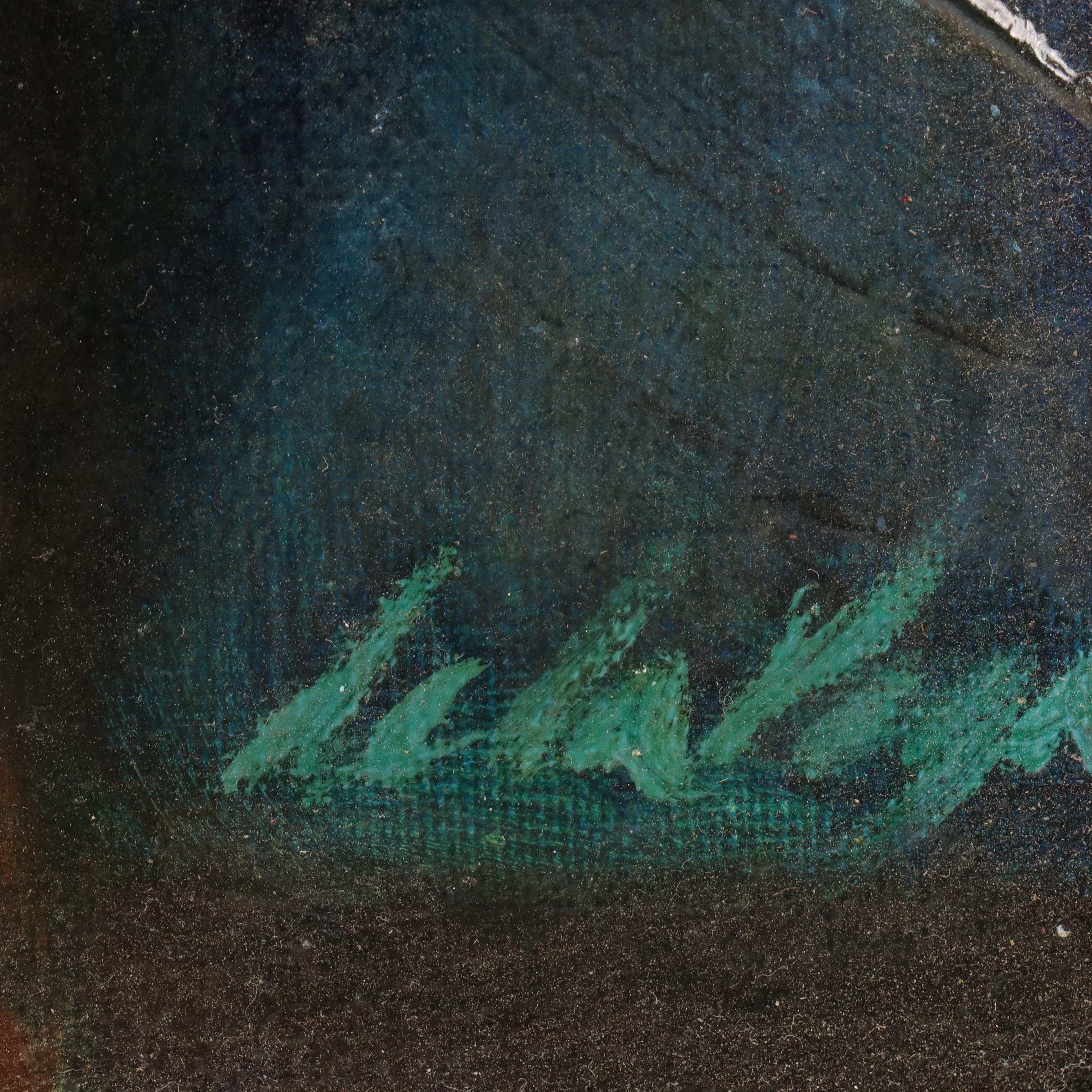 Stylized Oil Painting "My Beautiful Mode Isabel," 1971