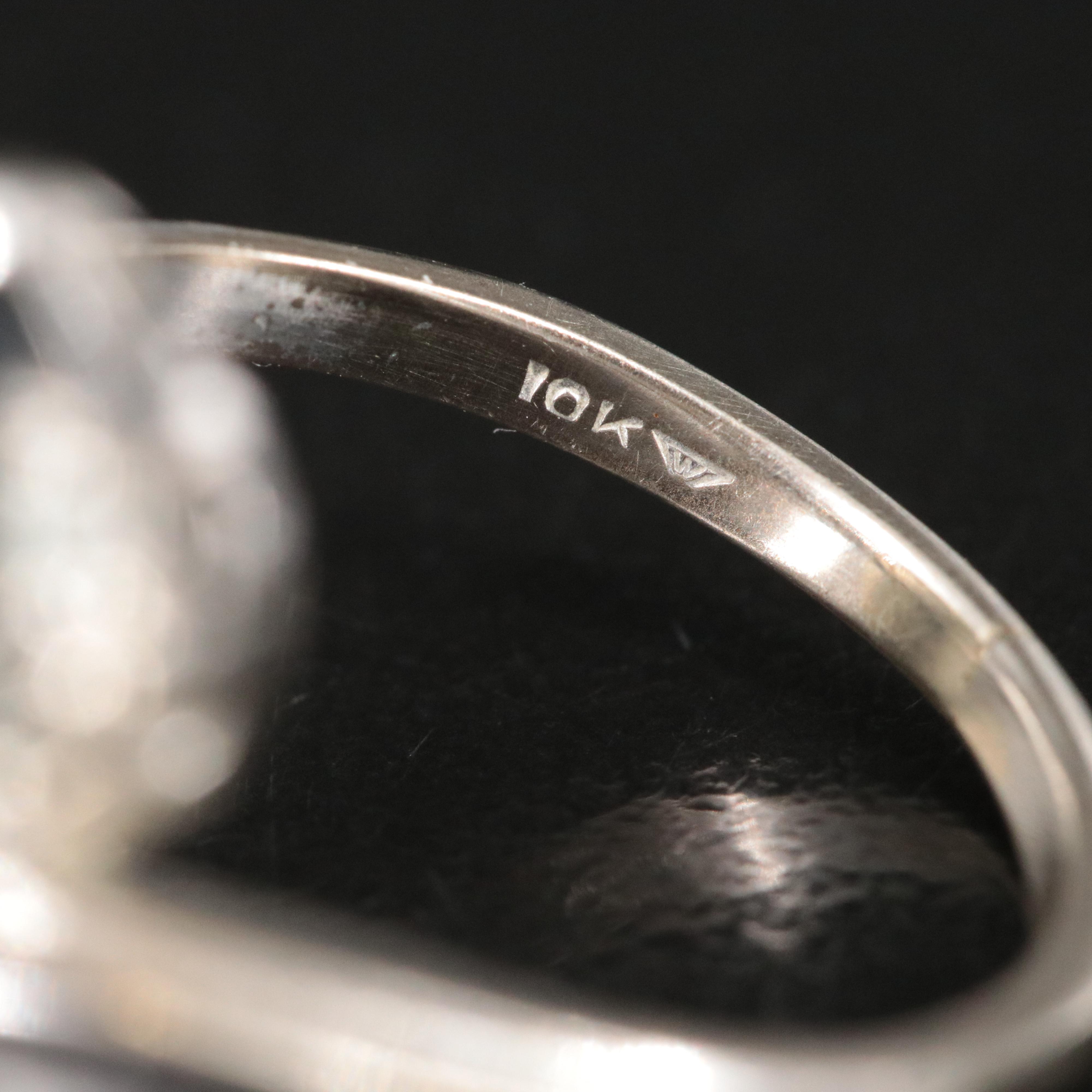 10K Black Onyx and Spinel Ring