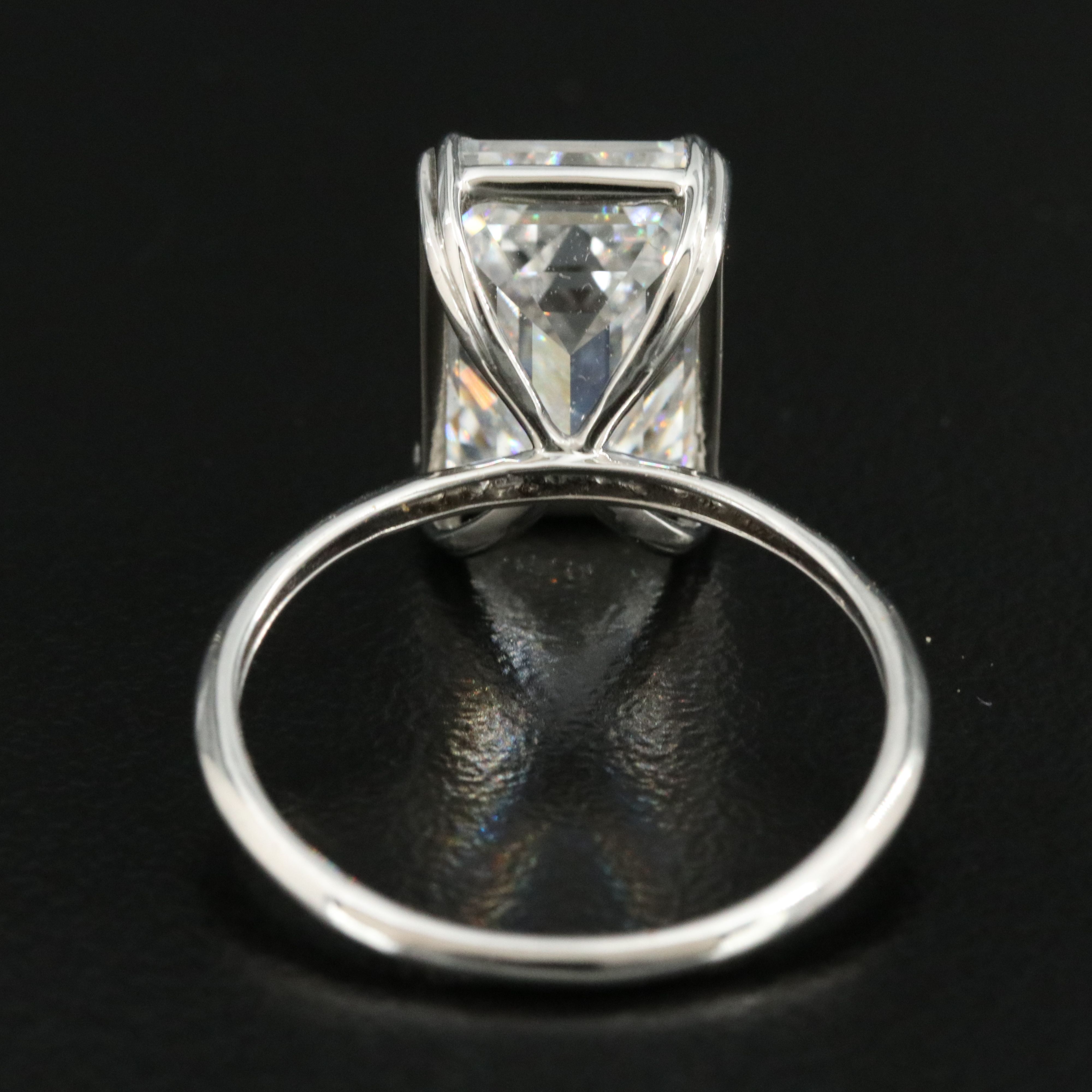 Platinum 5.55 CT Lab Grown Diamond Solitaire Ring with IGI Report