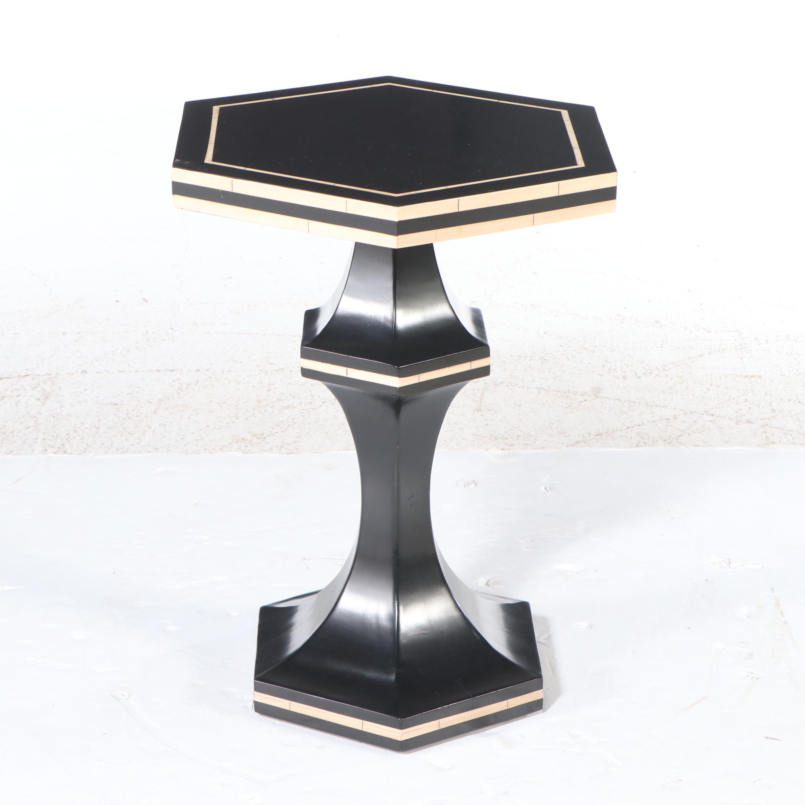 Maitland-Smith Painted Wood "Gillian" Occasional Table