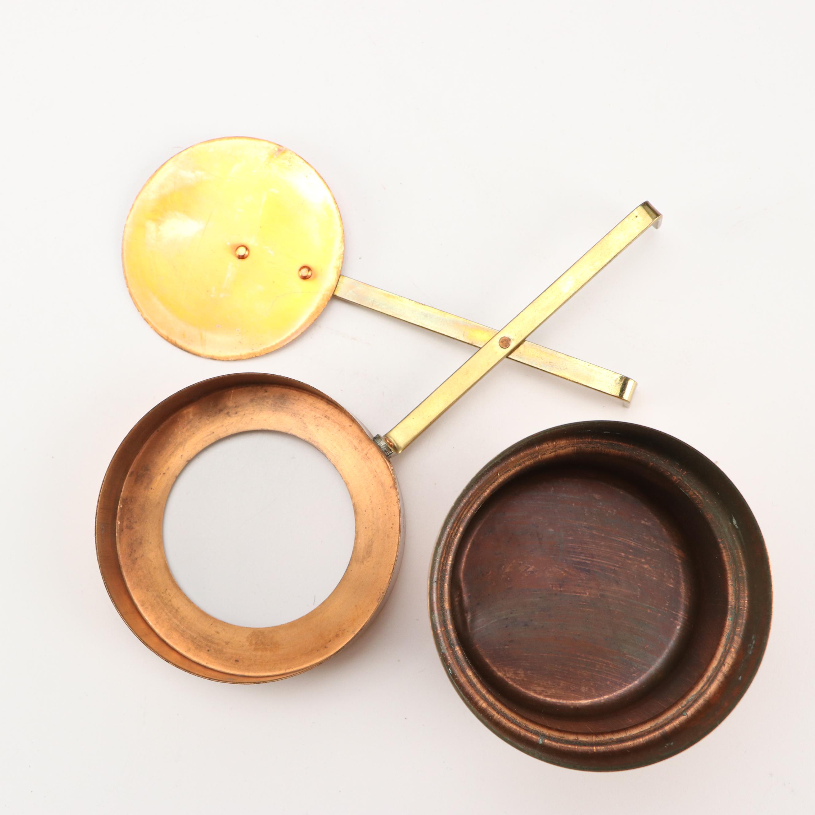 Sigg, S. Sternau & Co., and Other Copper Pots, Pans, and Chafing Dishes