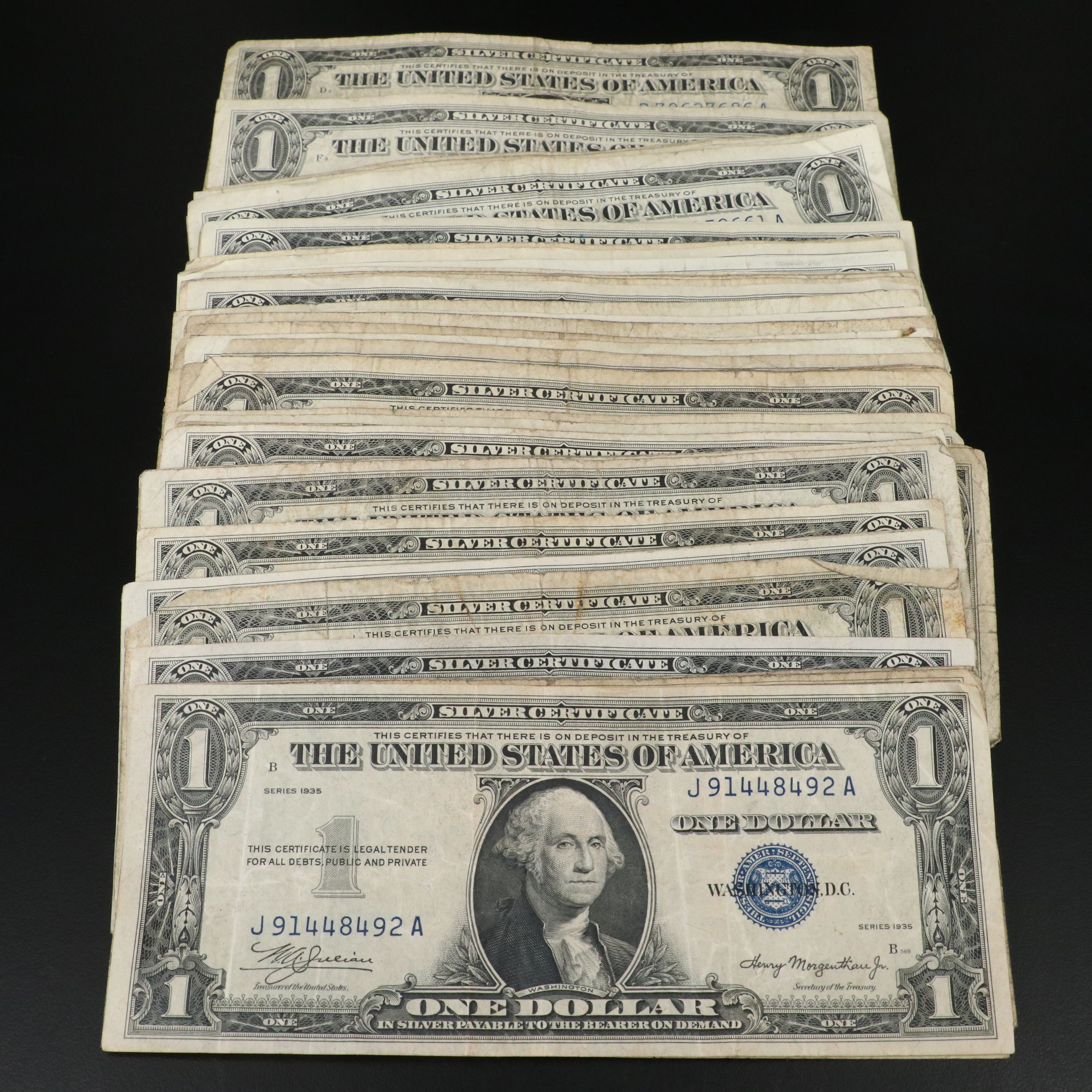 Seventy-Five One Dollar Silver Certificates