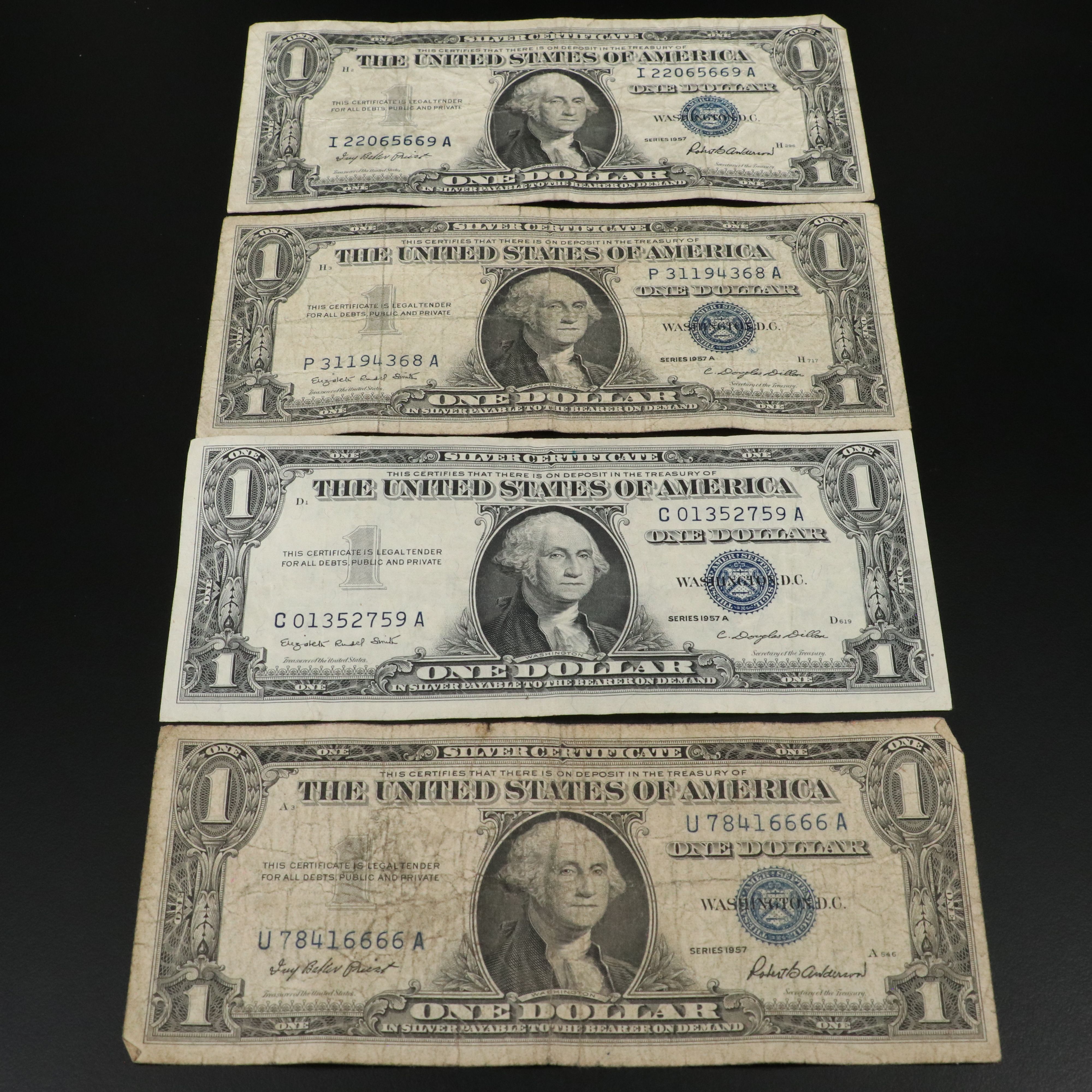 Seventy-Five One Dollar Silver Certificates