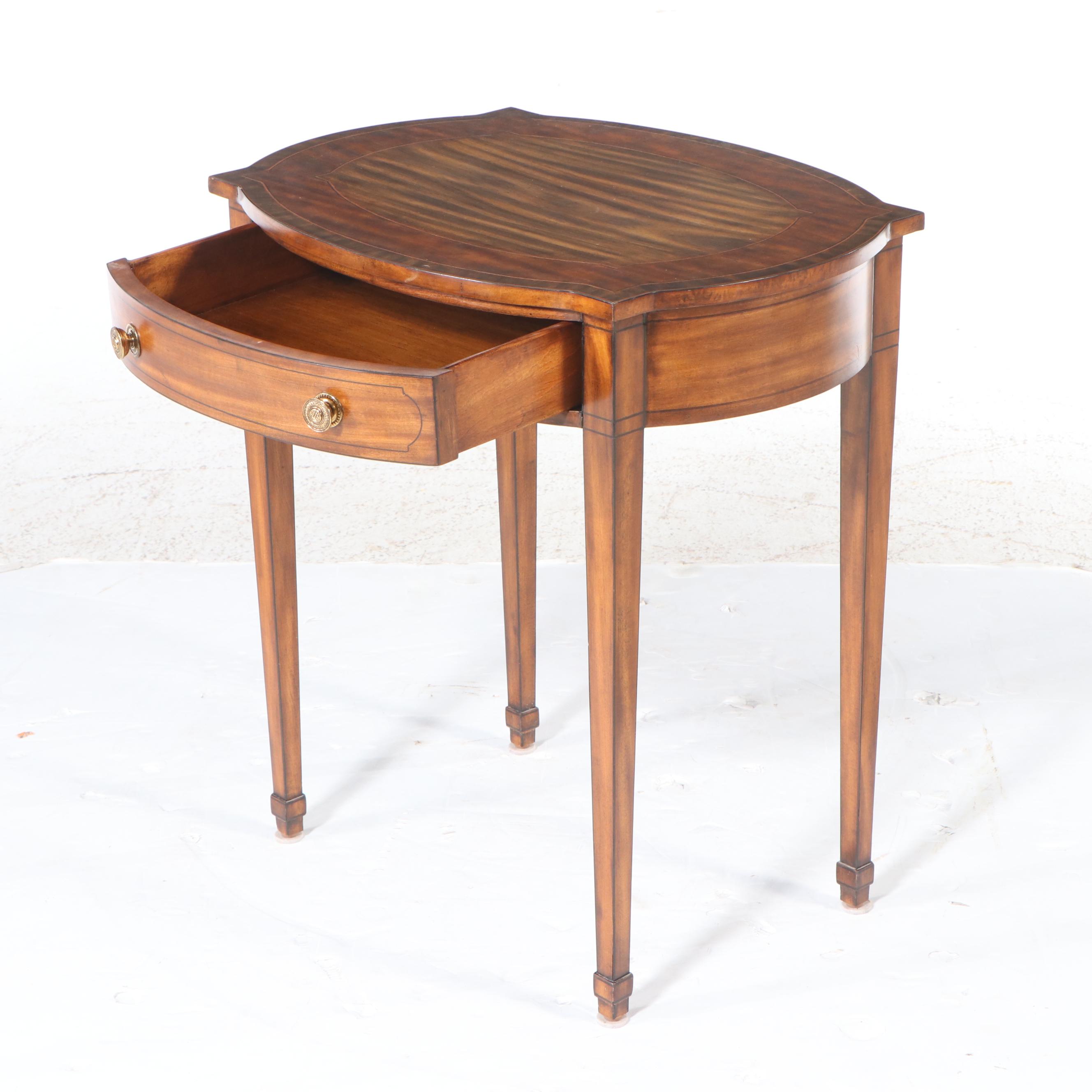 Maitland-Smith Georgian Style Single Drawer Stand, Late 20th Century