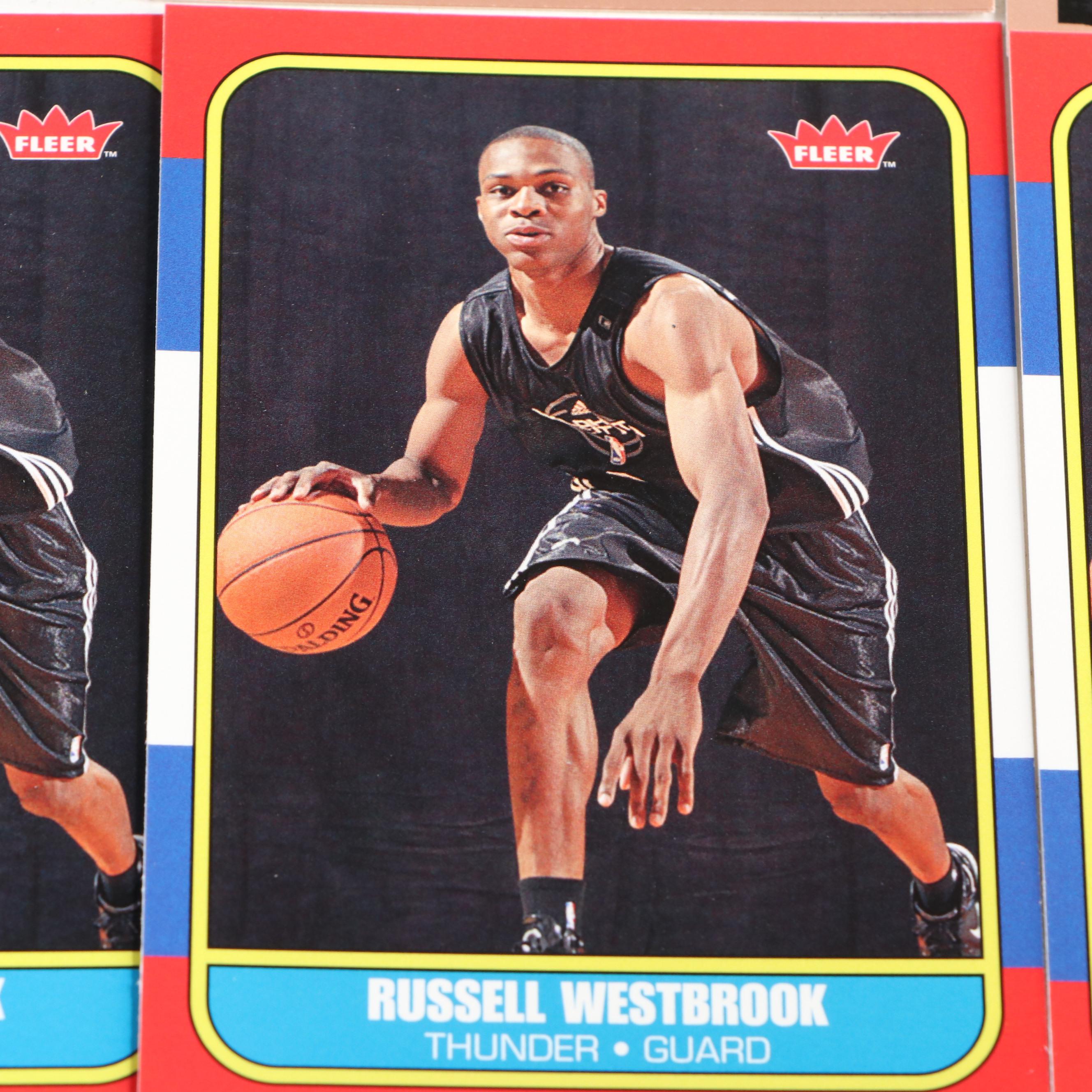 2008-09 Fleer Russell Westbrook Oklahoma City Thunder Basketball Rookie Cards