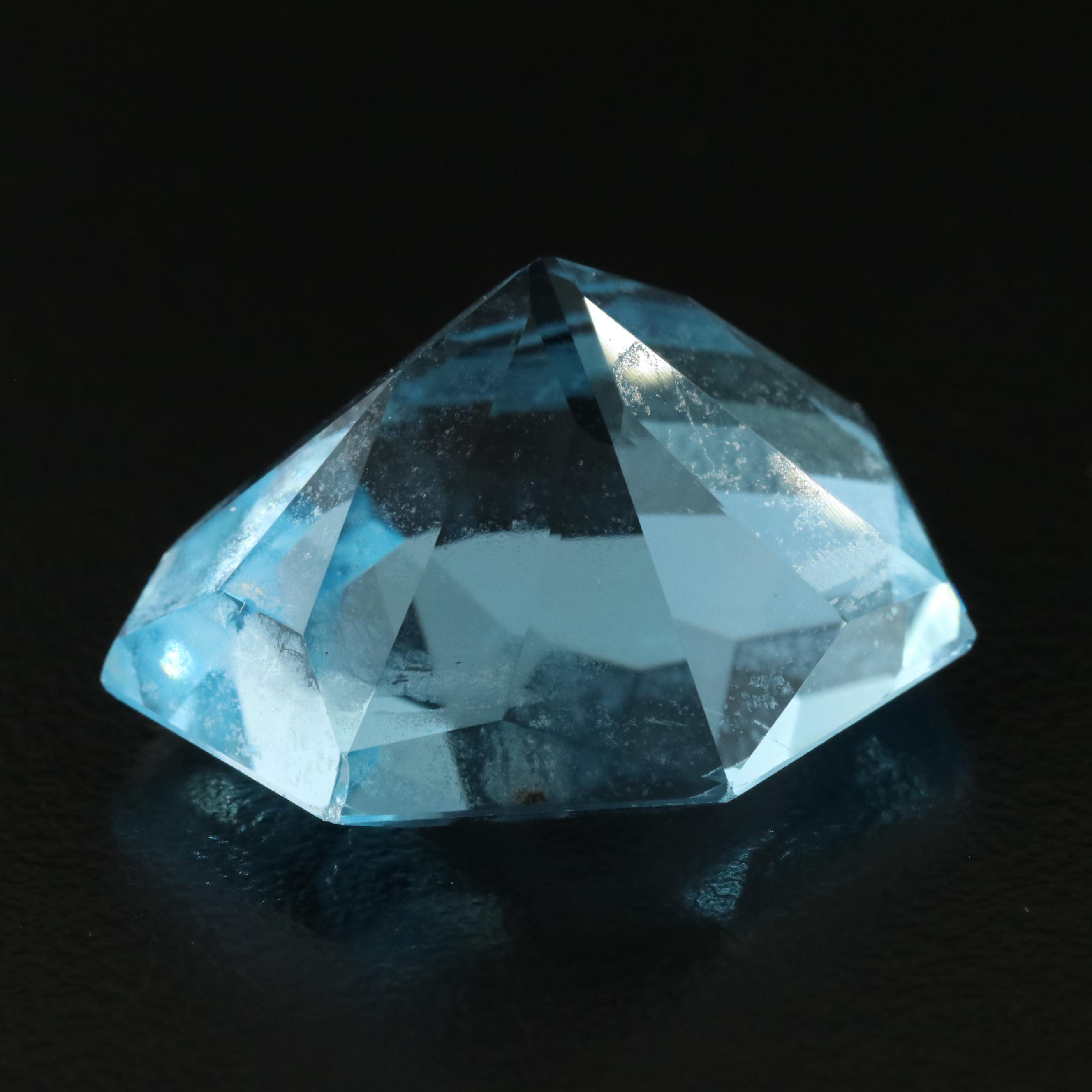 Loose 36.56 CT Swiss Blue Topaz