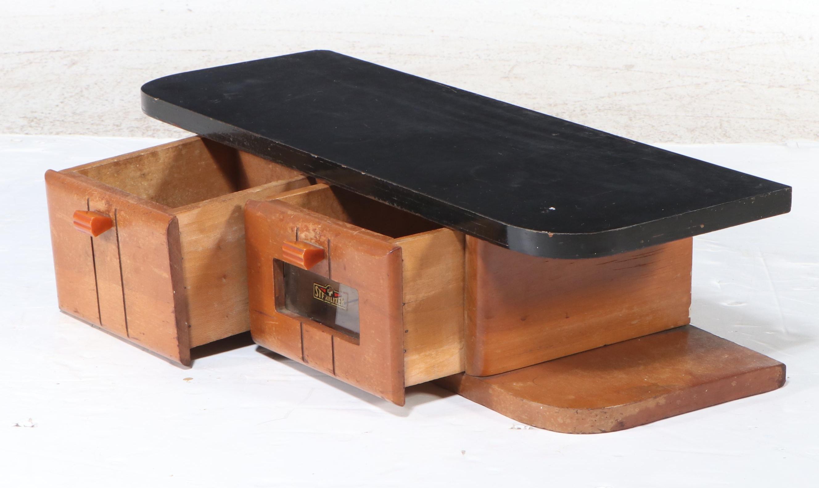 Hamilton Mid Century Walnut Dental Cabinet