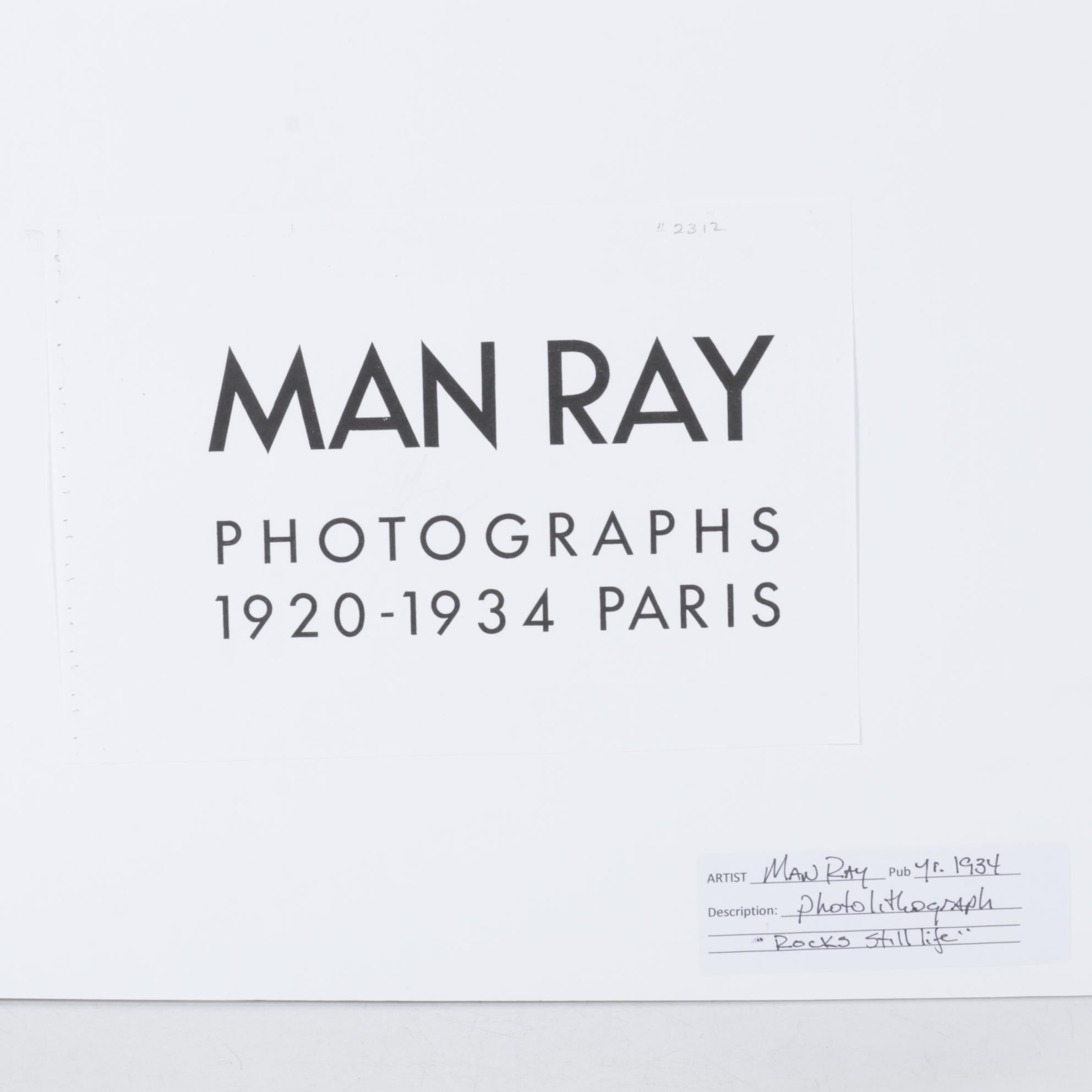 Photolithograph "Rocks Still Life" After Man Ray