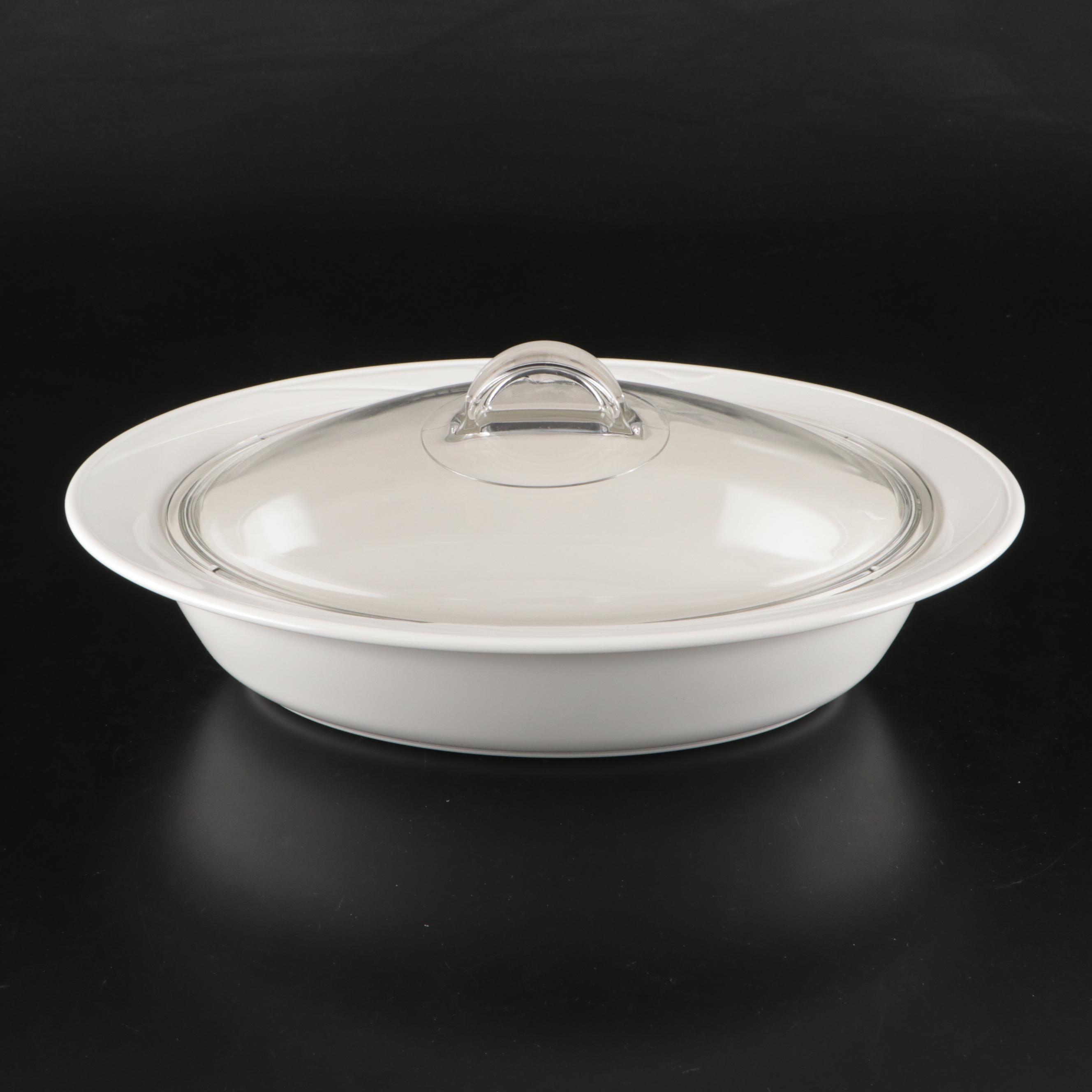Corning Glass Baking Dish with Ceramic Ramekins