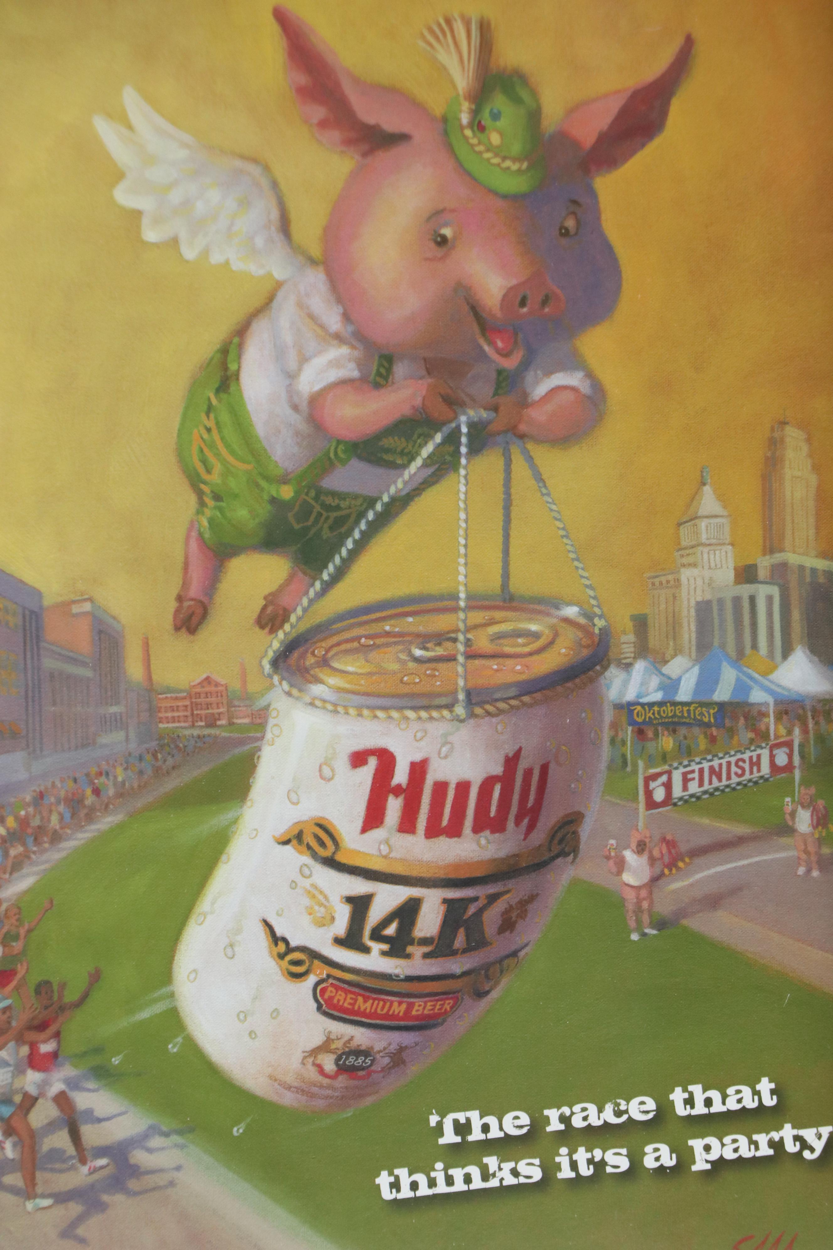 Cincinnati Hudepohl 14K Race Poster, 21st Century