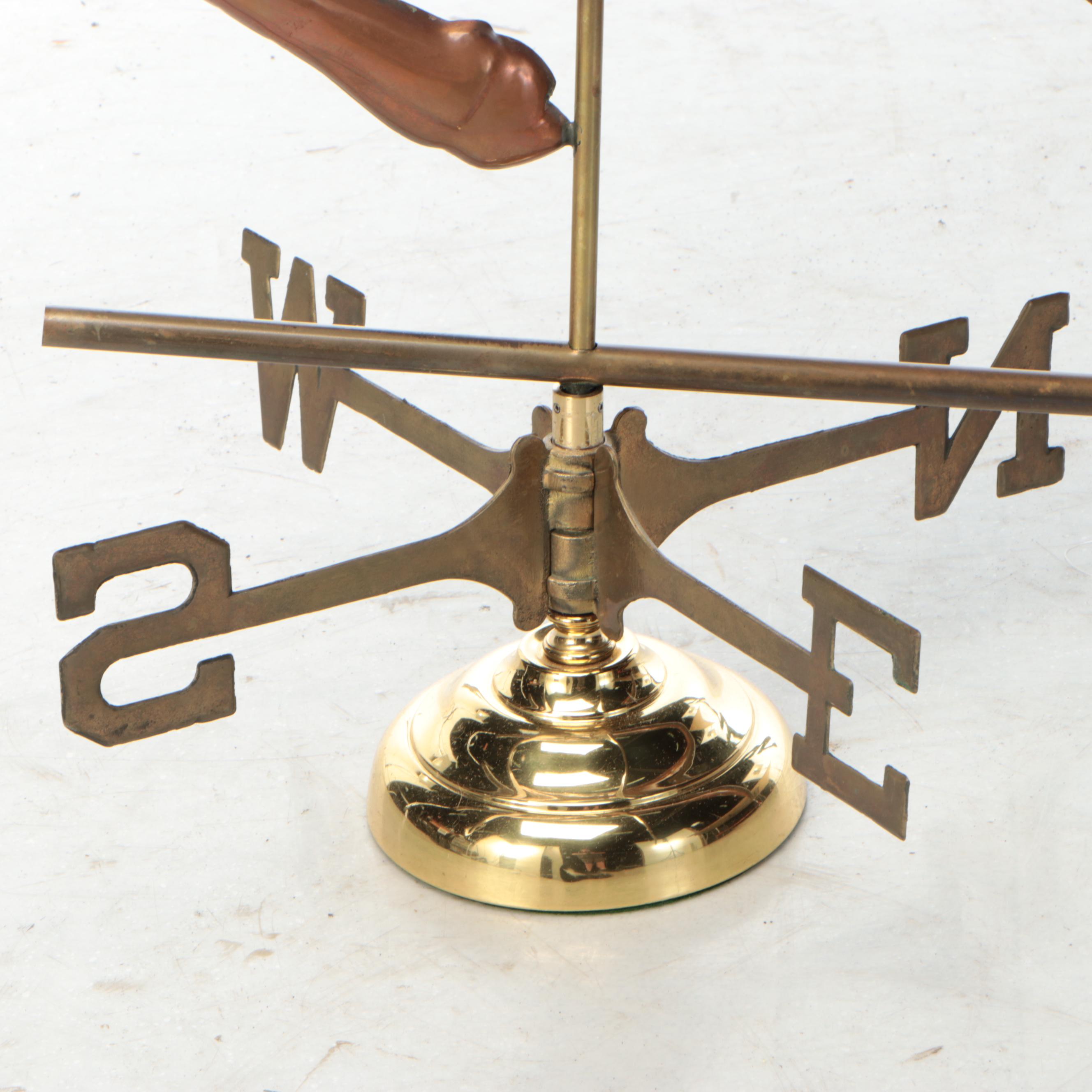 Leaping Reindeer Metal Weather Vane