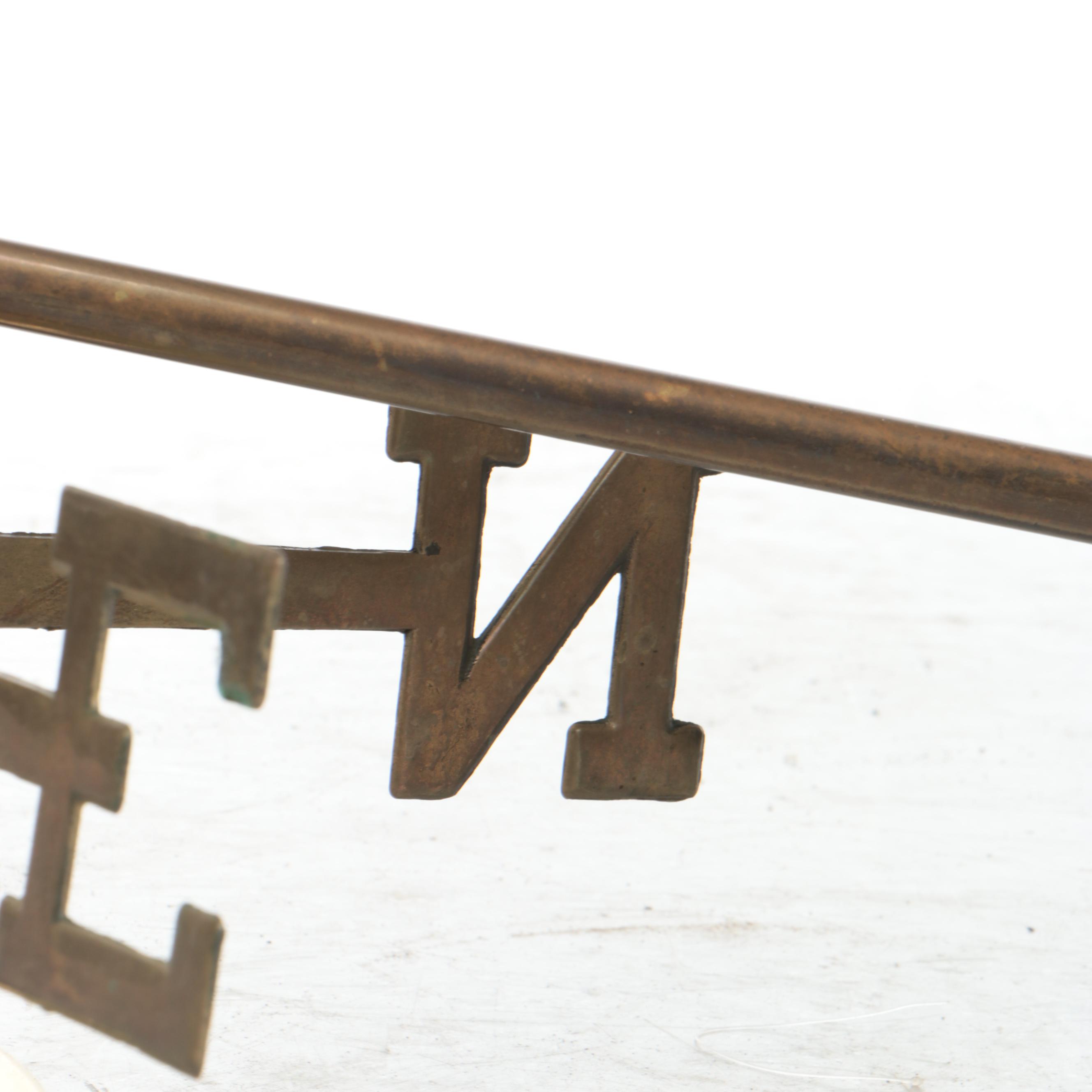 Leaping Reindeer Metal Weather Vane