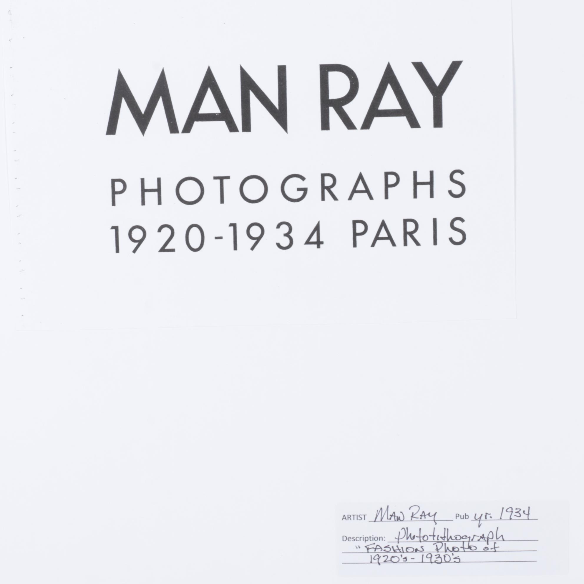 Photolithograph Fashion Photograph After Man Ray