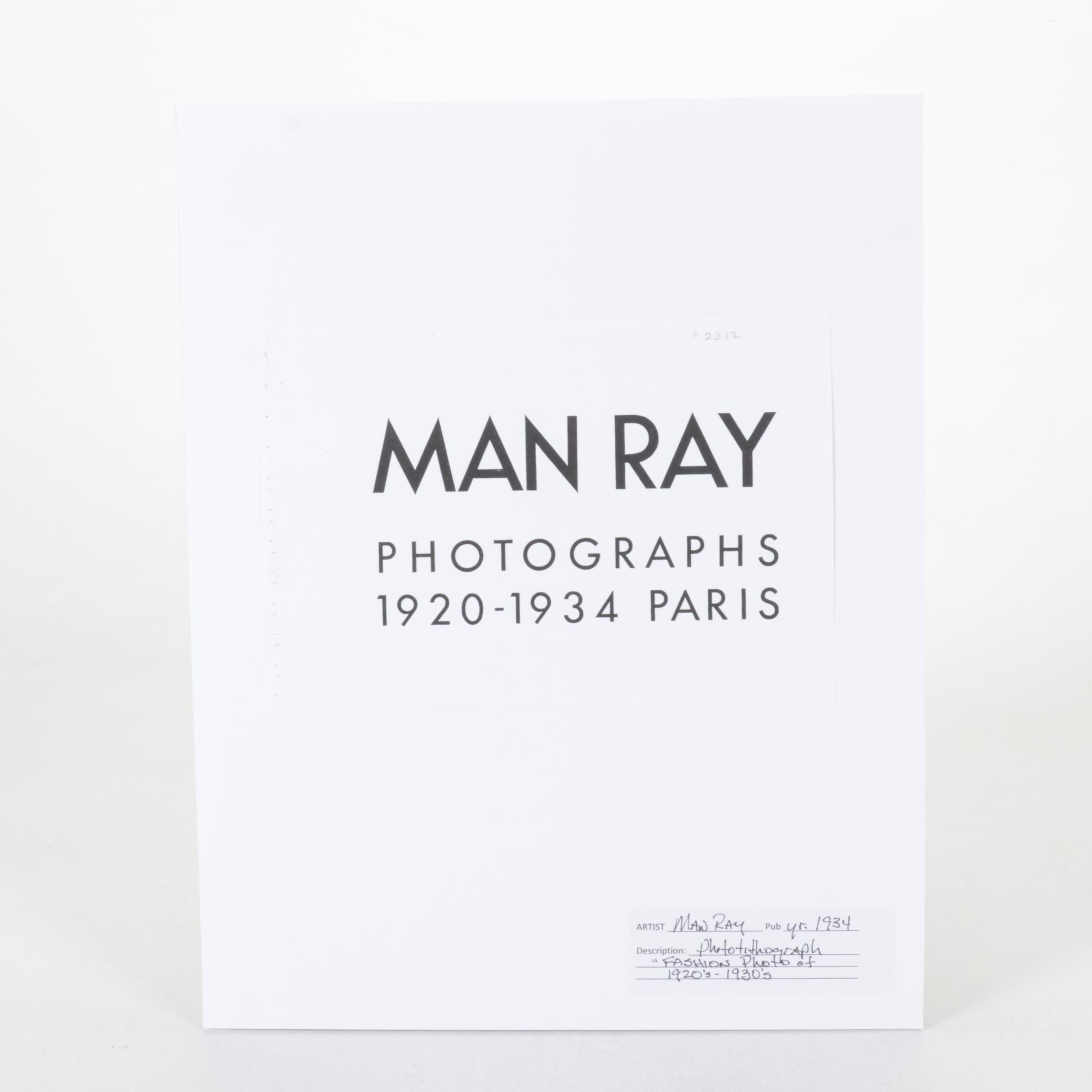 Photolithograph Fashion Photograph After Man Ray