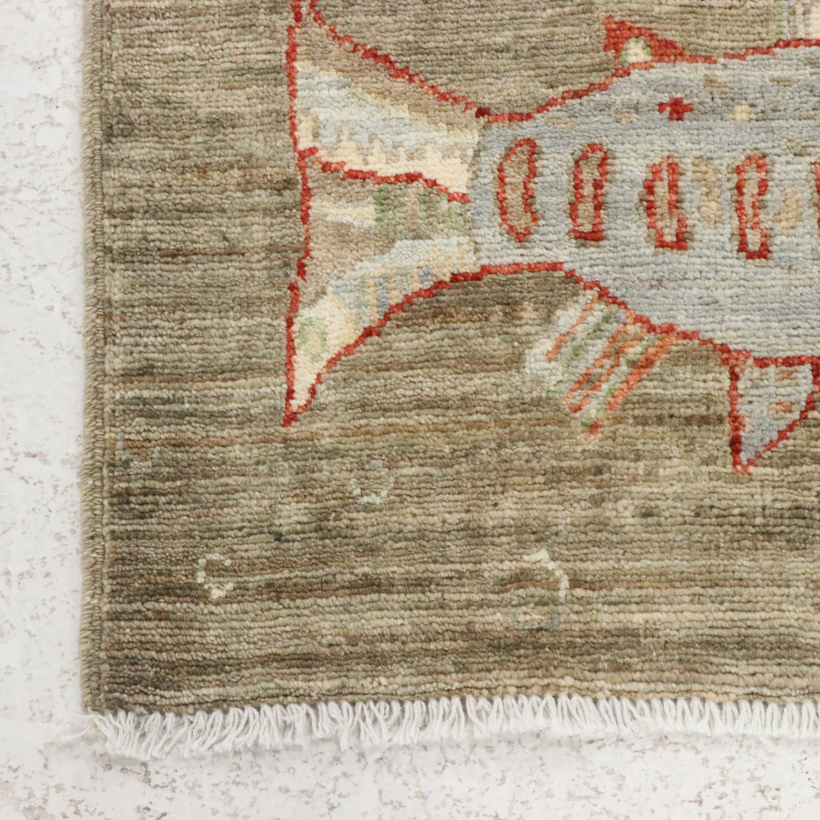 2'11 x 4'11 Hand-Knotted Nepal Contemporary Pictorial Accent Rug