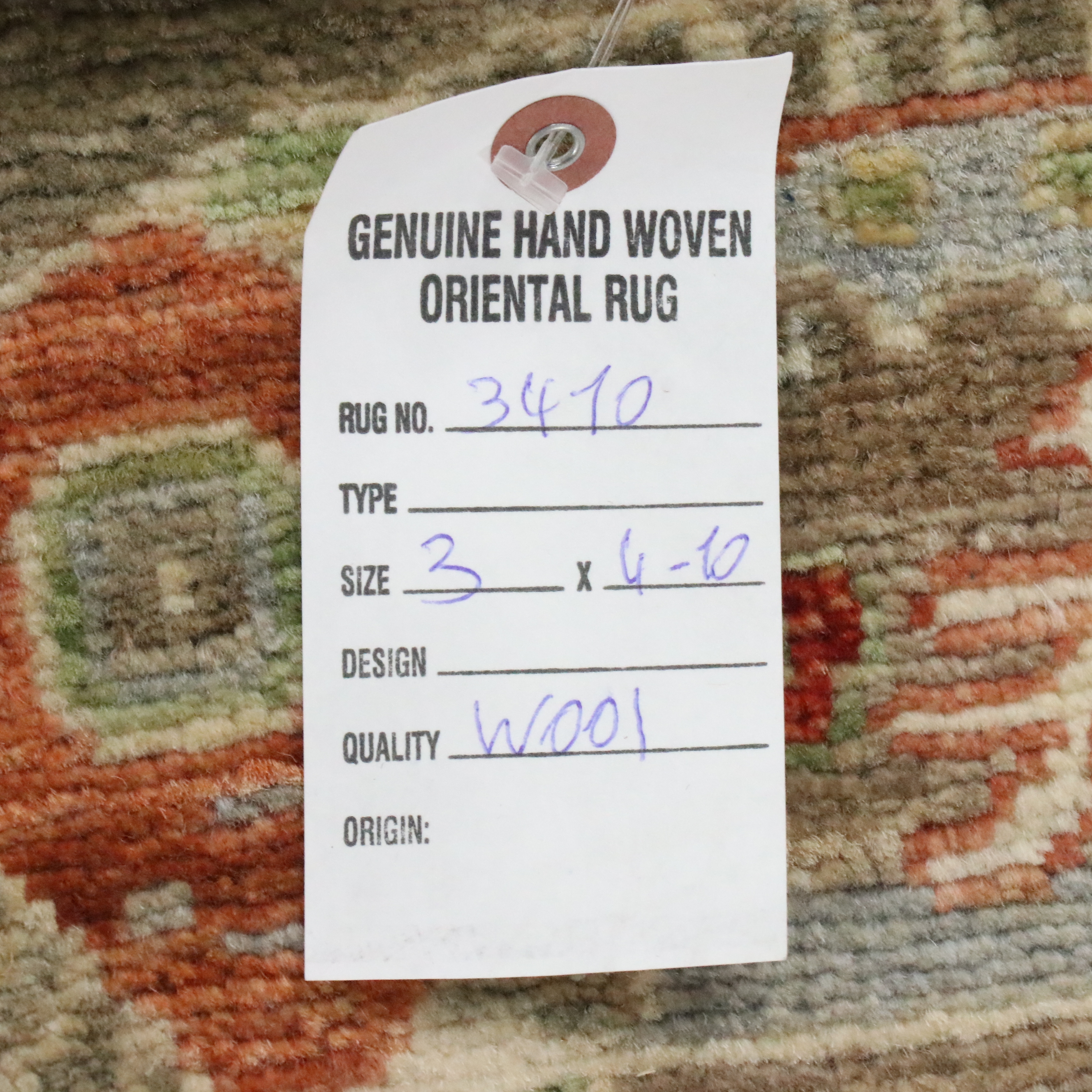 2'11 x 4'11 Hand-Knotted Nepal Contemporary Pictorial Accent Rug