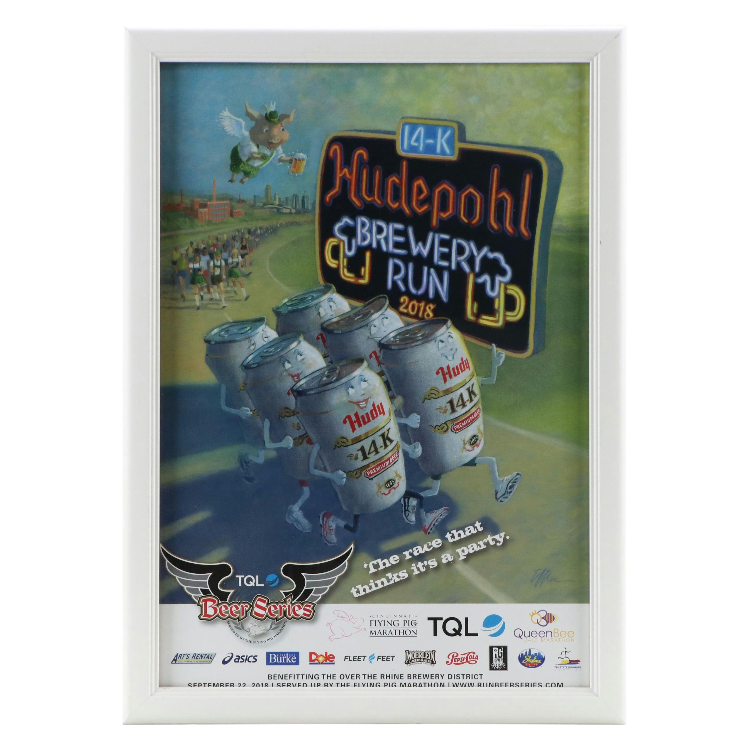 Cincinnati Hudepohl 14K Race Poster, 2018