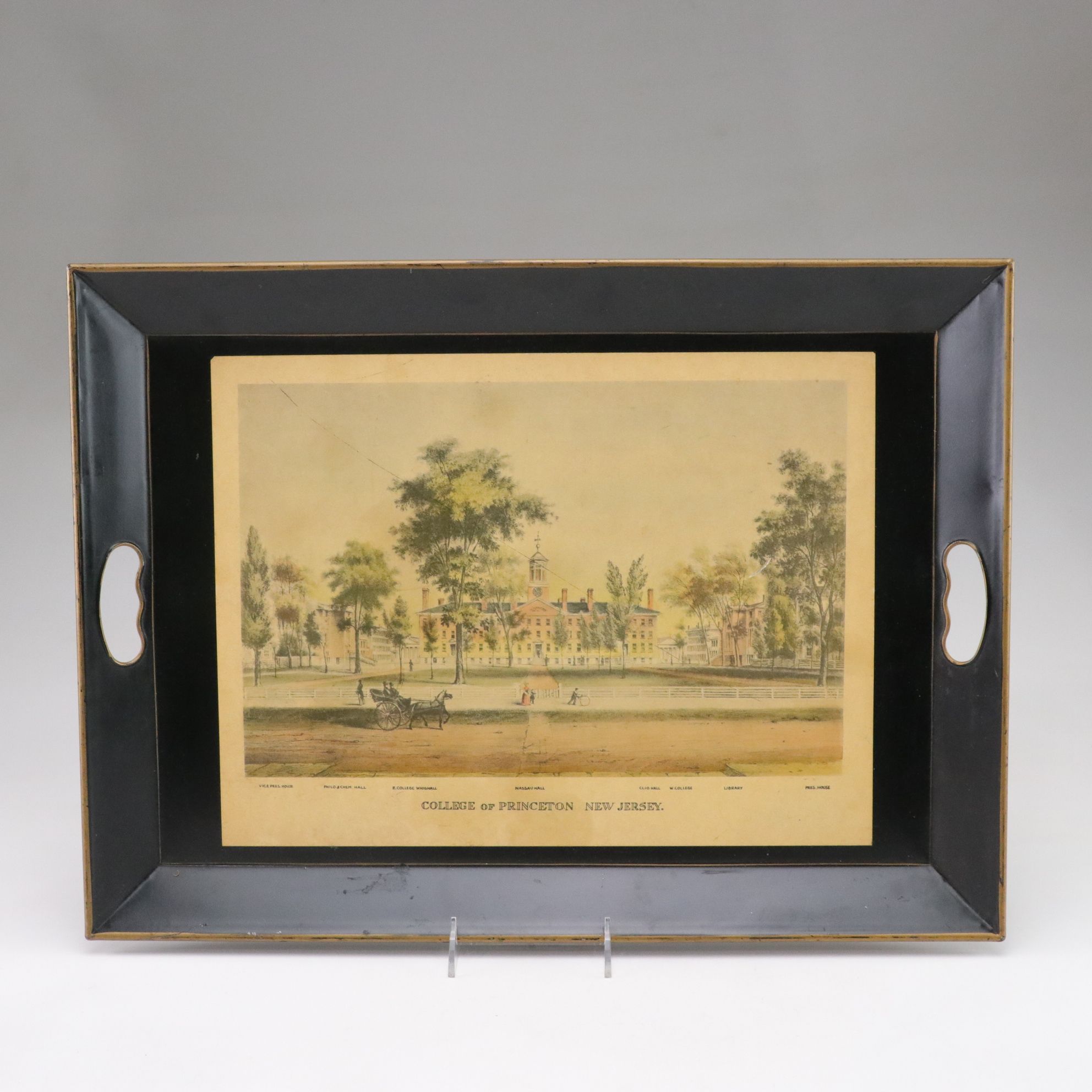Nashco Metal Tray With Apothecary Bottles, Milk Bottle and More
