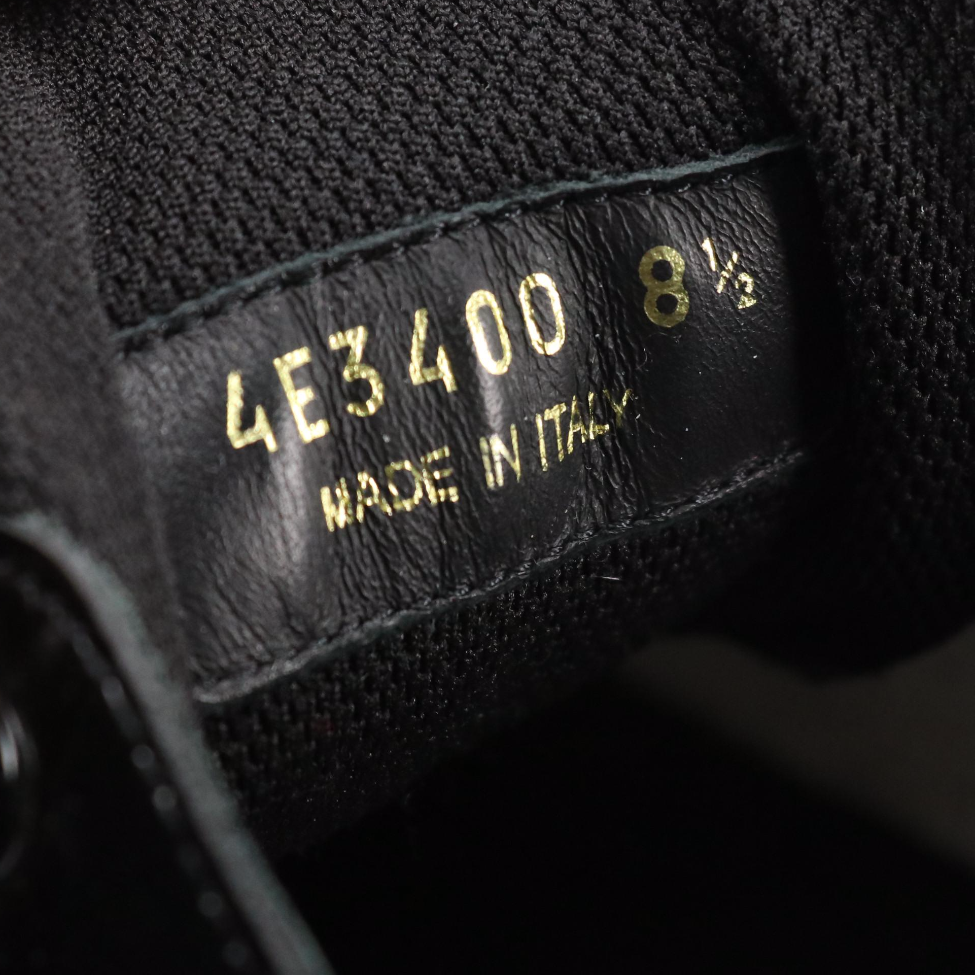 Prada America's Cup Low-Top Sneakers in Patent Leather & Nylon Mesh, With Box