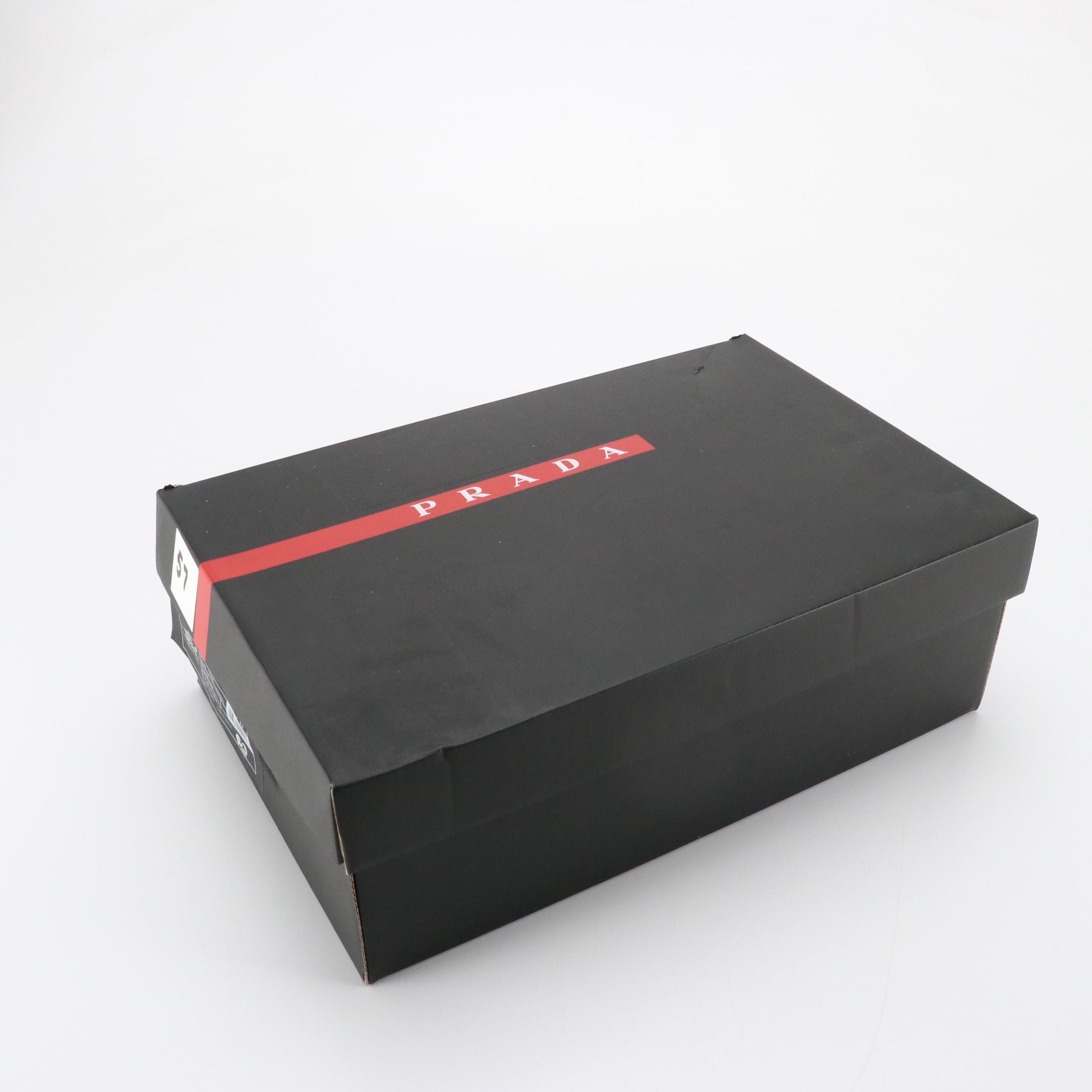 Prada America's Cup Low-Top Sneakers in Patent Leather & Nylon Mesh, With Box