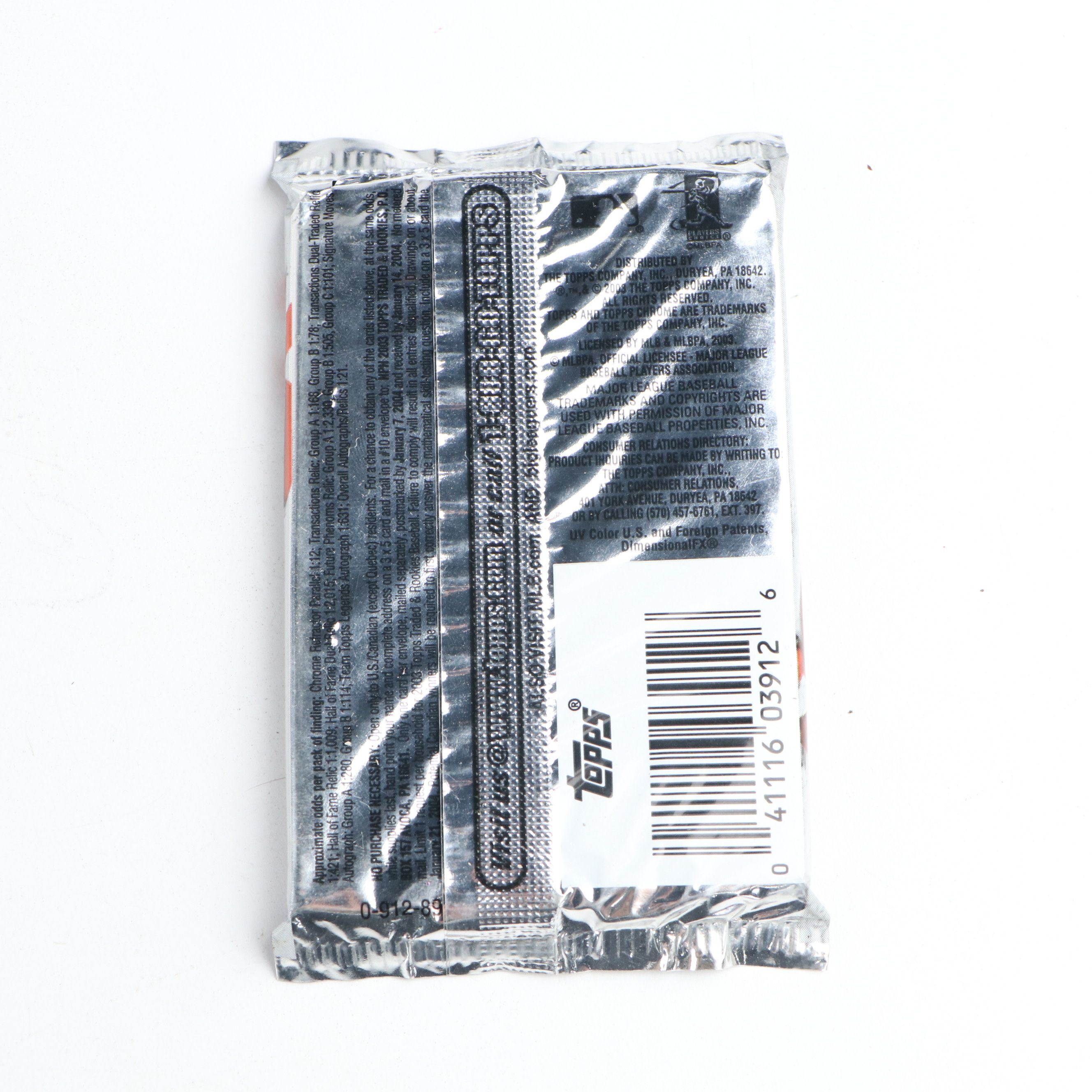 2003 Topps Traded and Rookies Sealed Baseball Card Hobby Packs with More