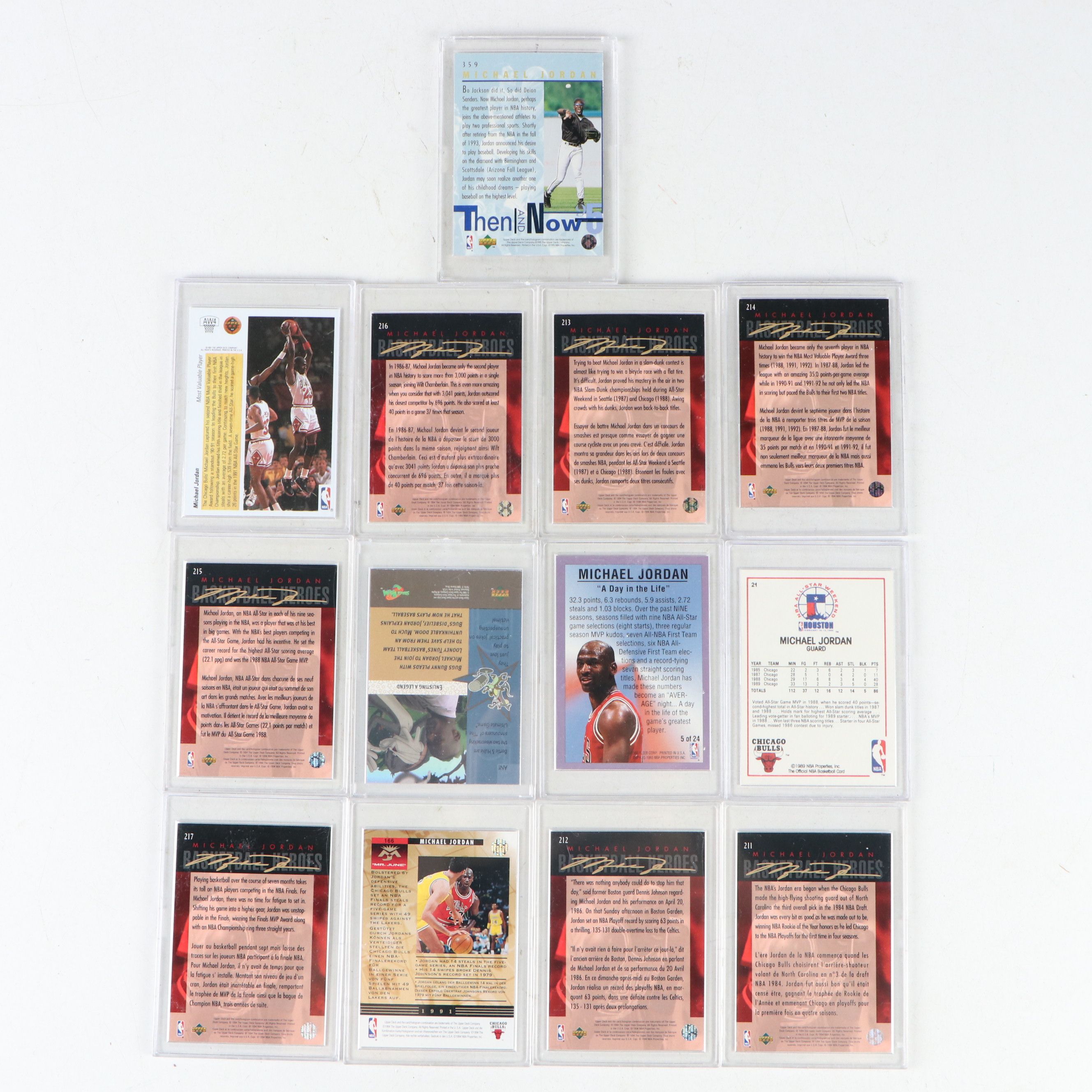 Michael Jordan Chicago Bulls Basketball Cards, 1990s