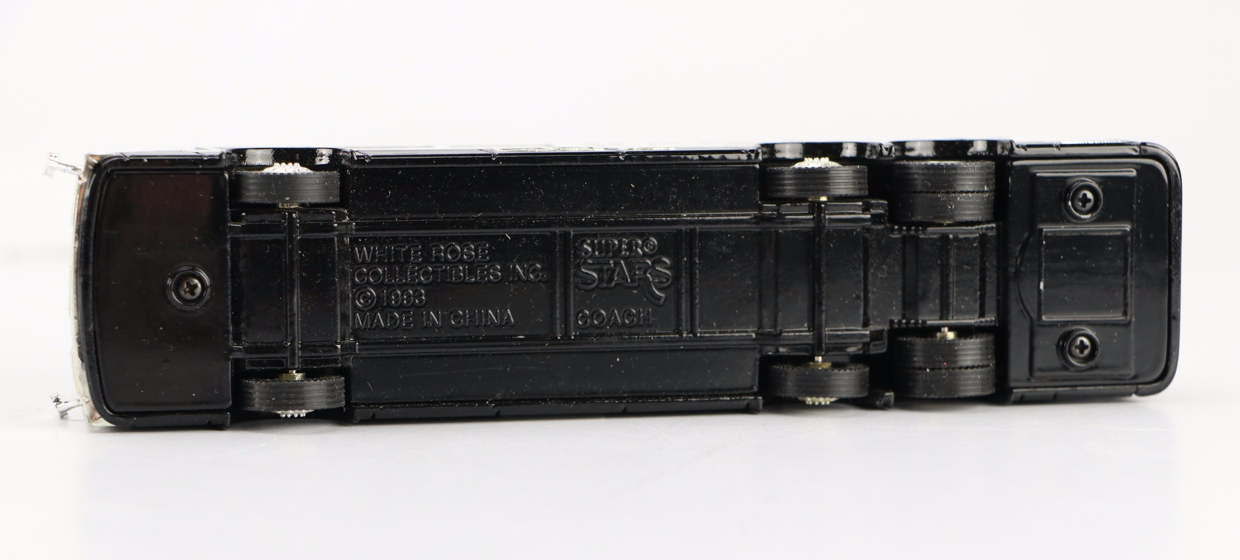 Shop Rite, Exxon, and Oakland Raiders Toy Semi Trucks and Bus