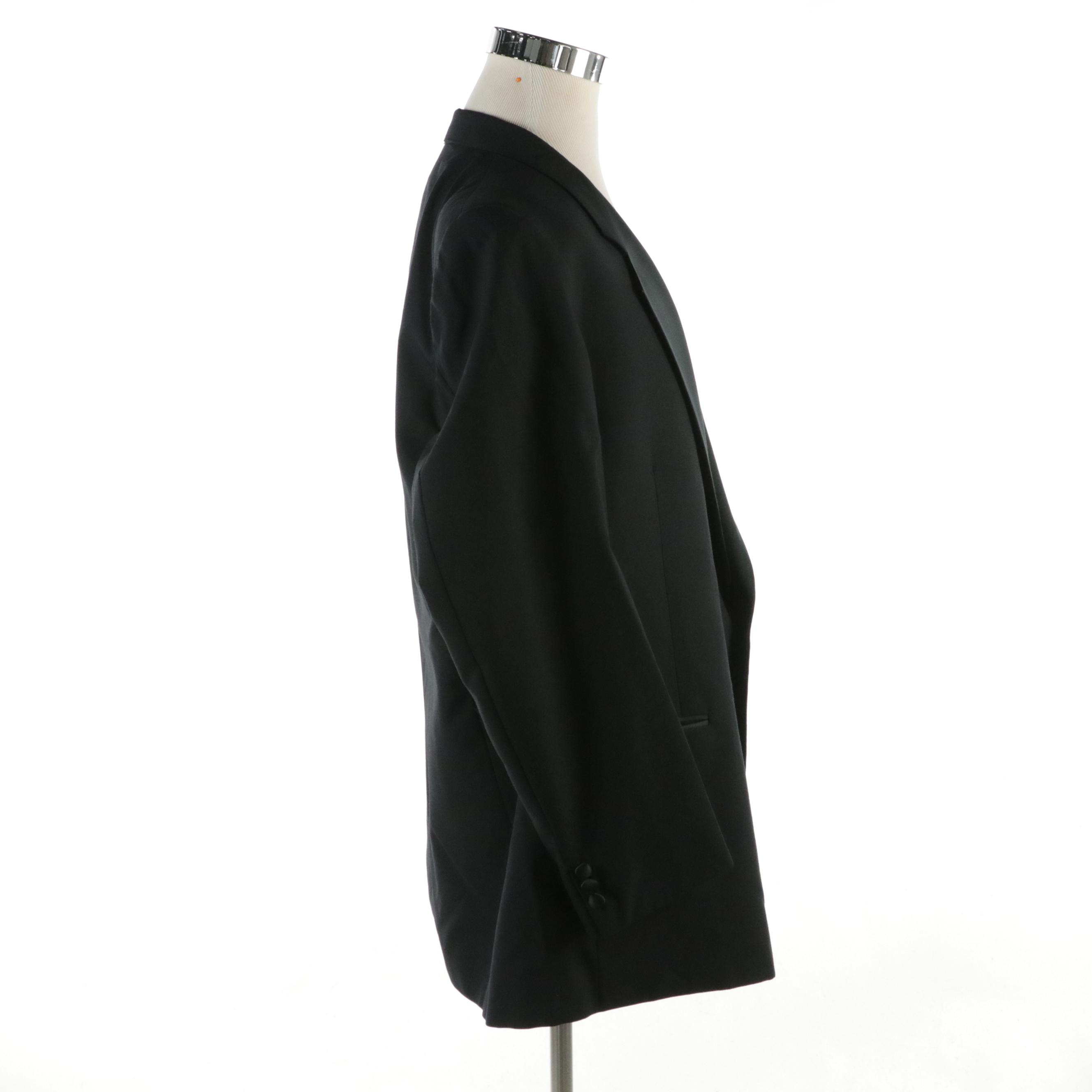 Men's Givenchy Monsieur Single-Button Blazer in Black Wool