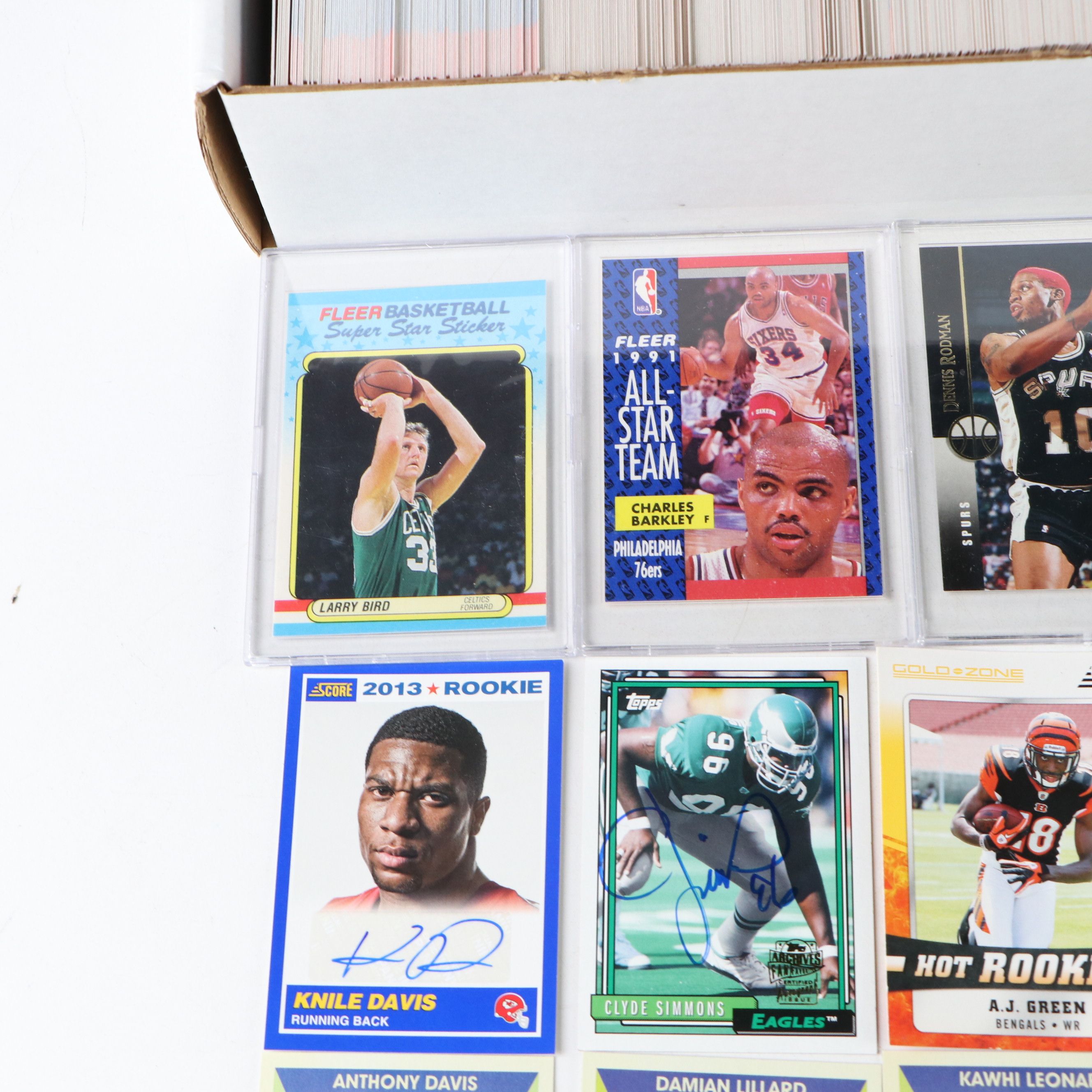 Score with Other Sports Cards Featuring Leon Sandcastle and More