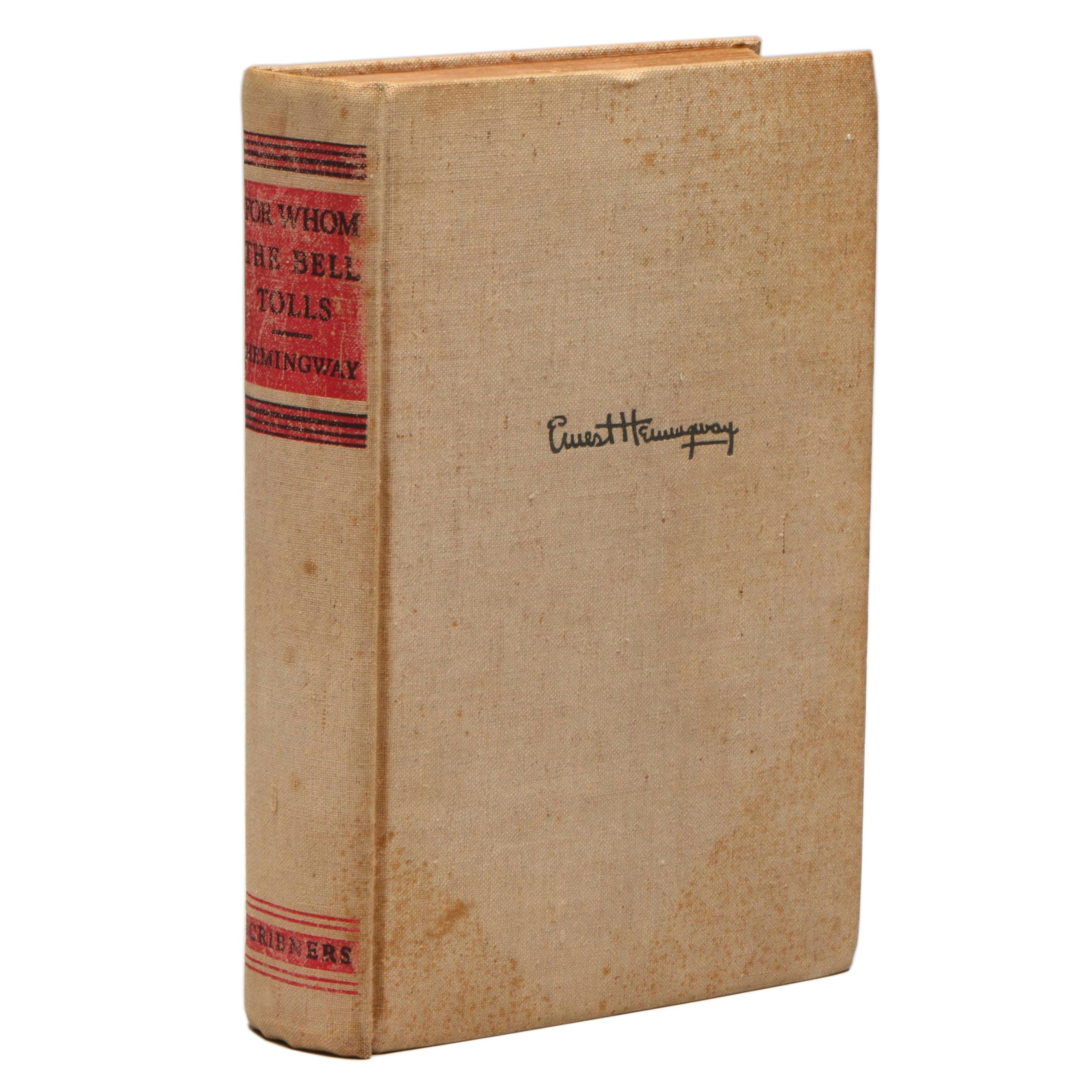 First Printing "For Whom the Bell Tolls" by Ernest Hemingway, 1940