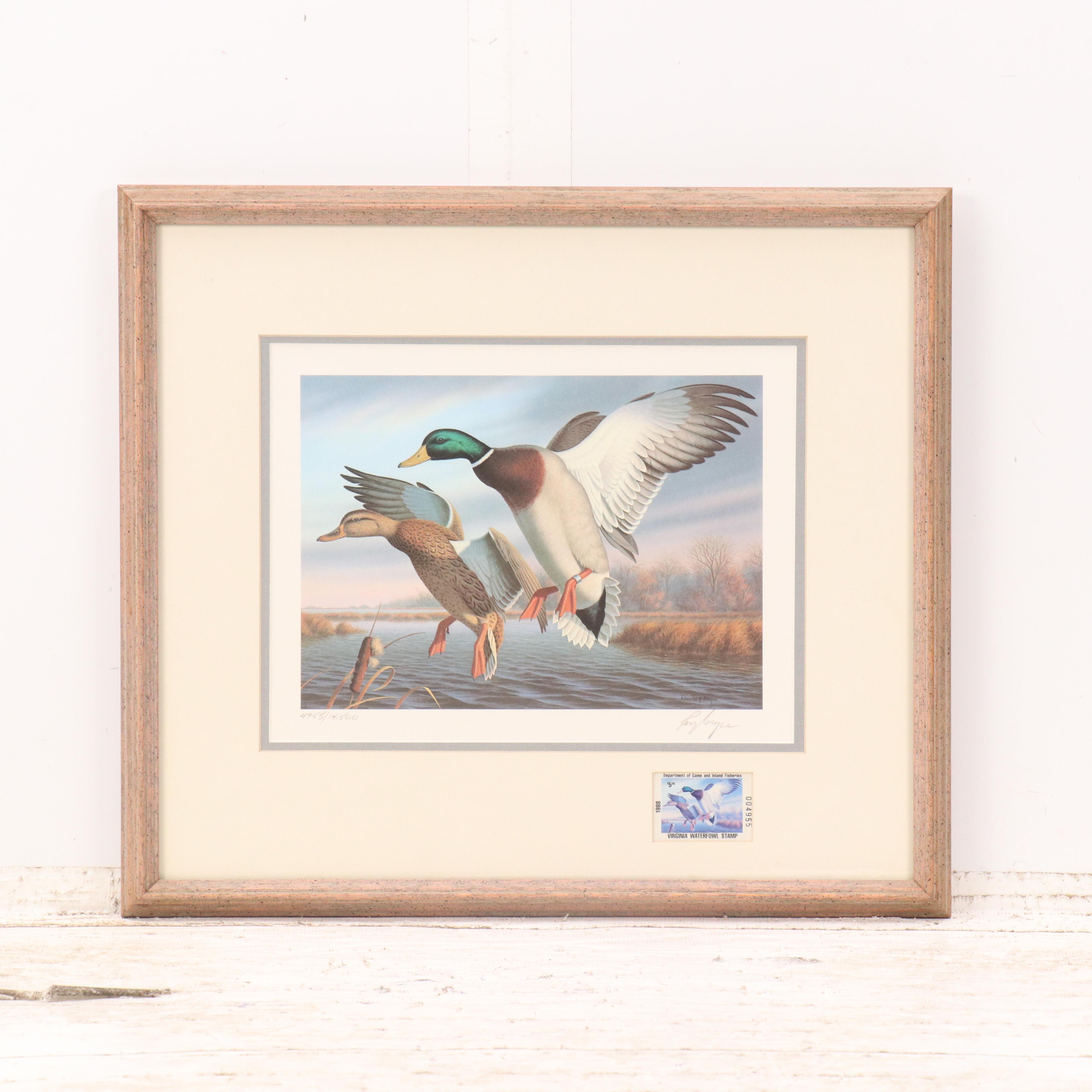 Set of Waterfowl Stamps, Including Washington Migratory Waterfowl, 1988