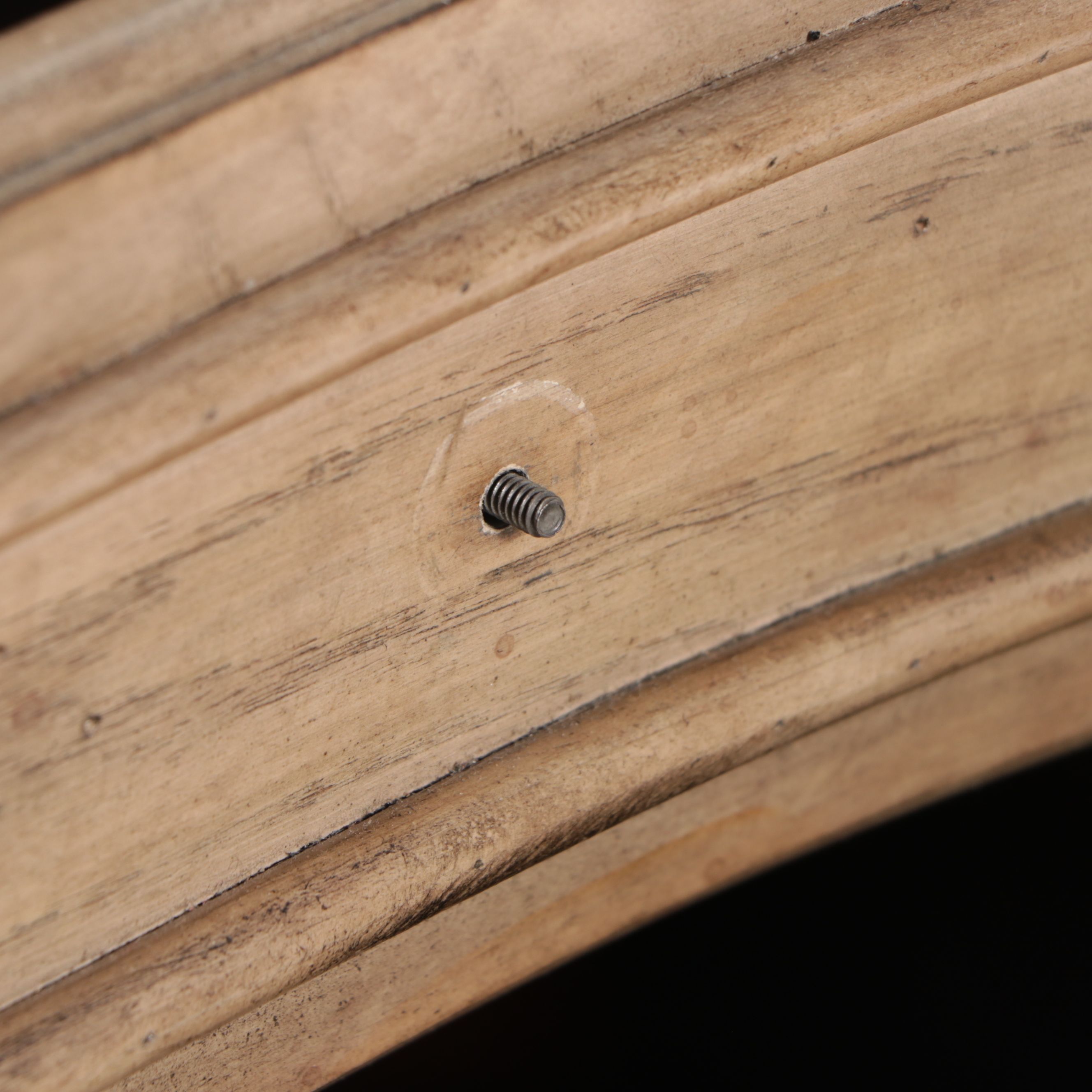 Pair of Michael Amini "Villa di Como" Marble Top Painted Wood Bachelor's Chests