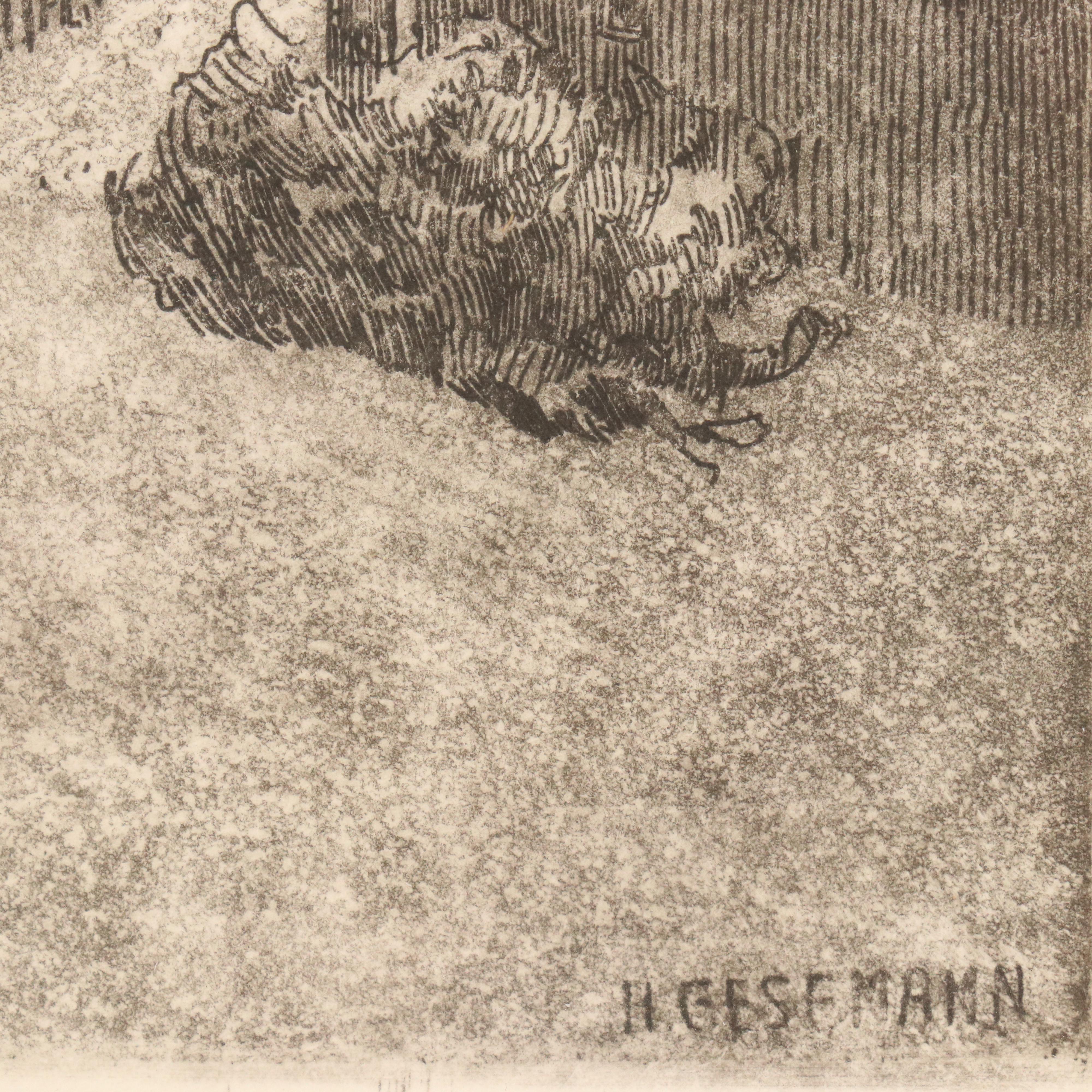 Aquatint Etchings After Heinrich Gesemann of Beilstein and Starkenburn