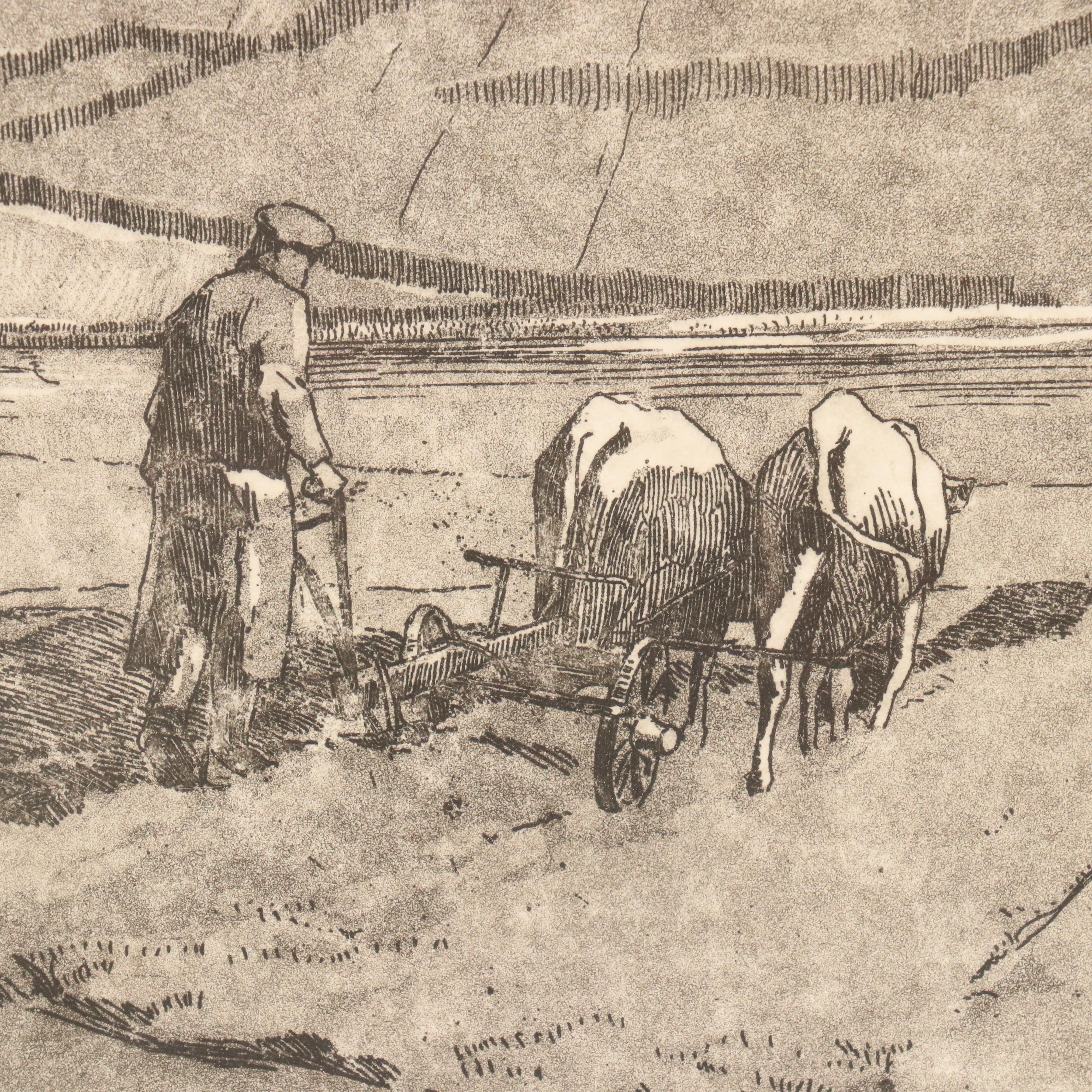 Aquatint Etchings After Heinrich Gesemann of Beilstein and Starkenburn