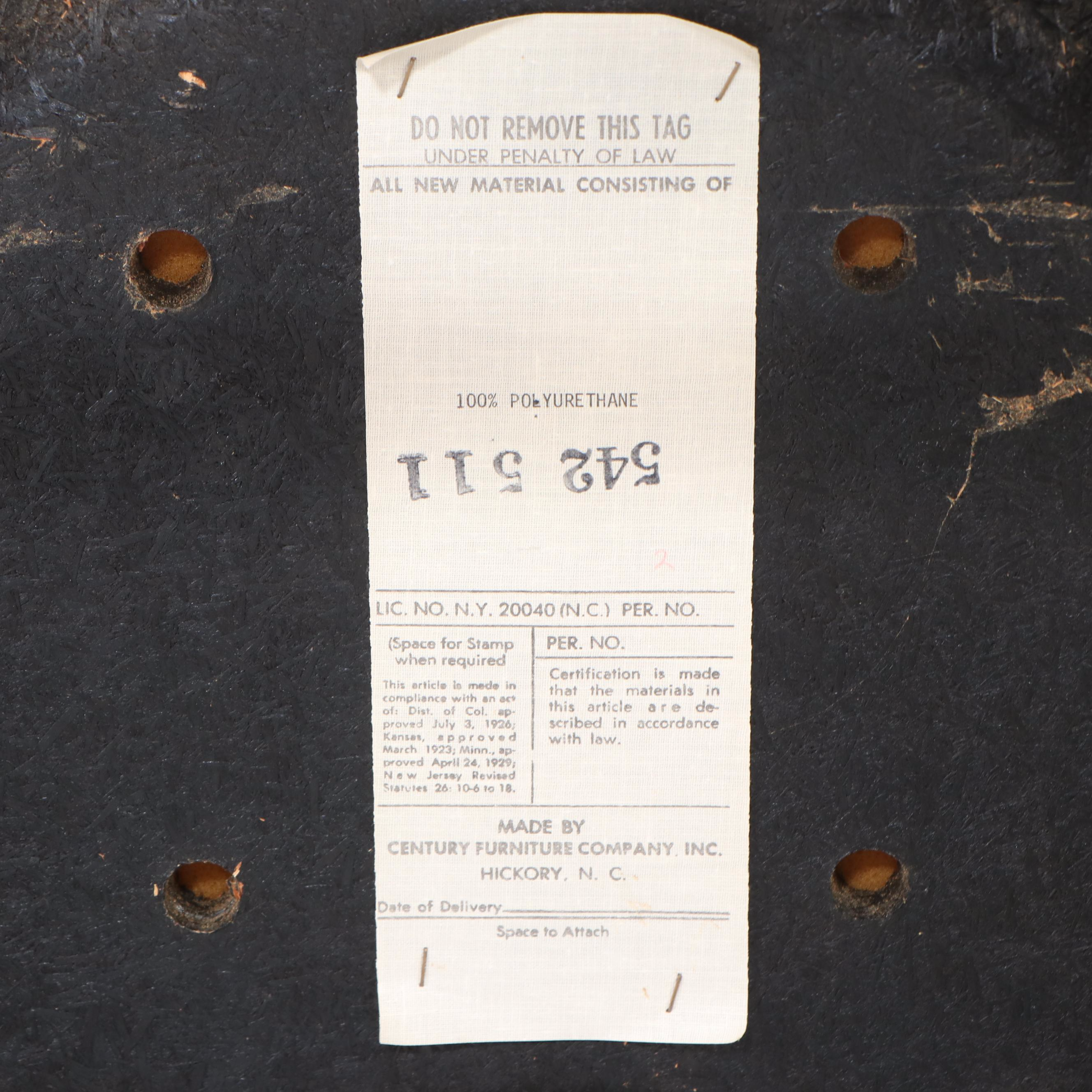 Set of Four Century Furniture Chinese Style Ebonized Wood Dining Chairs