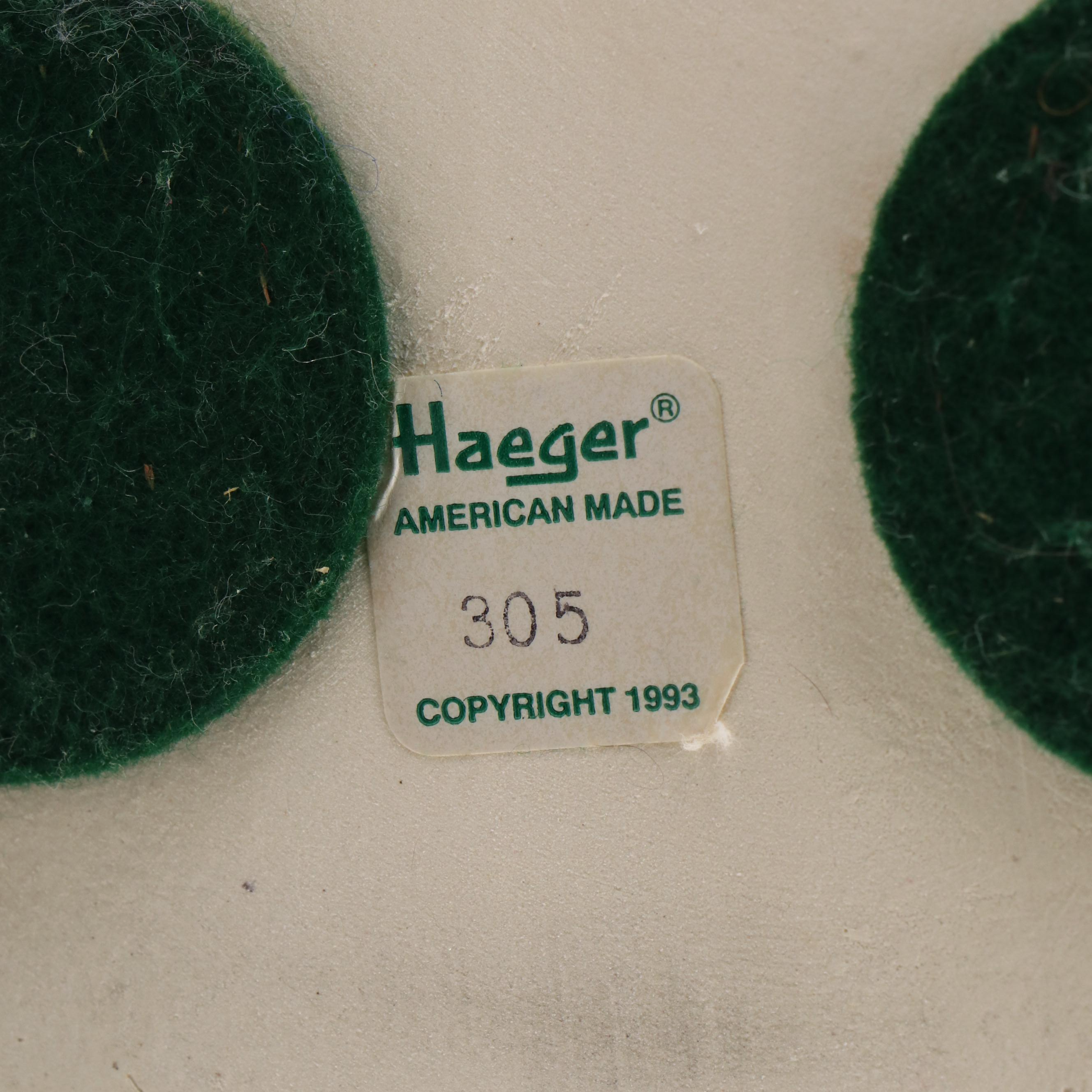 Haeger Pottery Art Deco Style Black Ceramic Leaping Gazelle, 1993