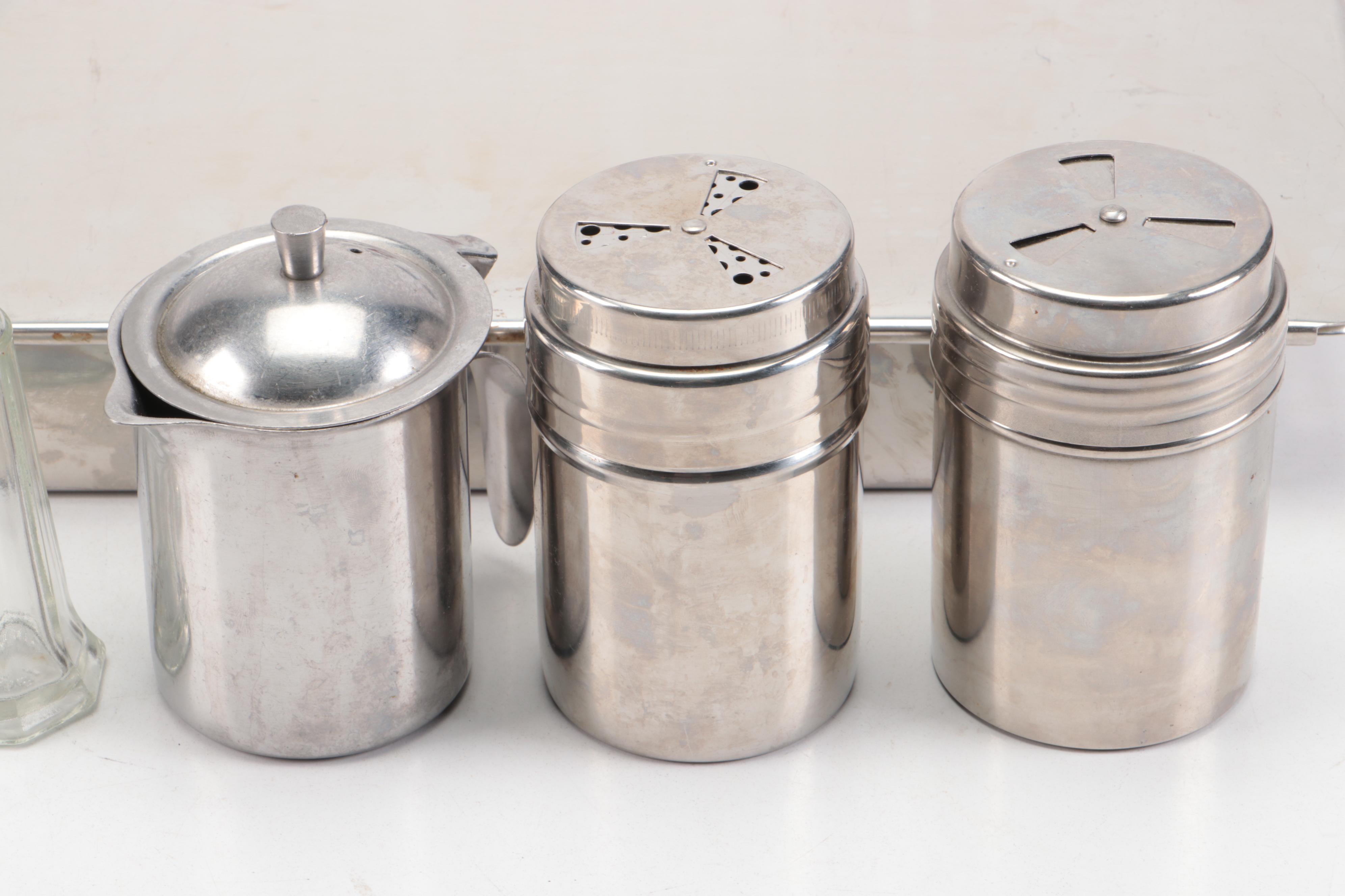 Revere Ware Stainless Steel Pan with Oil Sprayer and Shakers