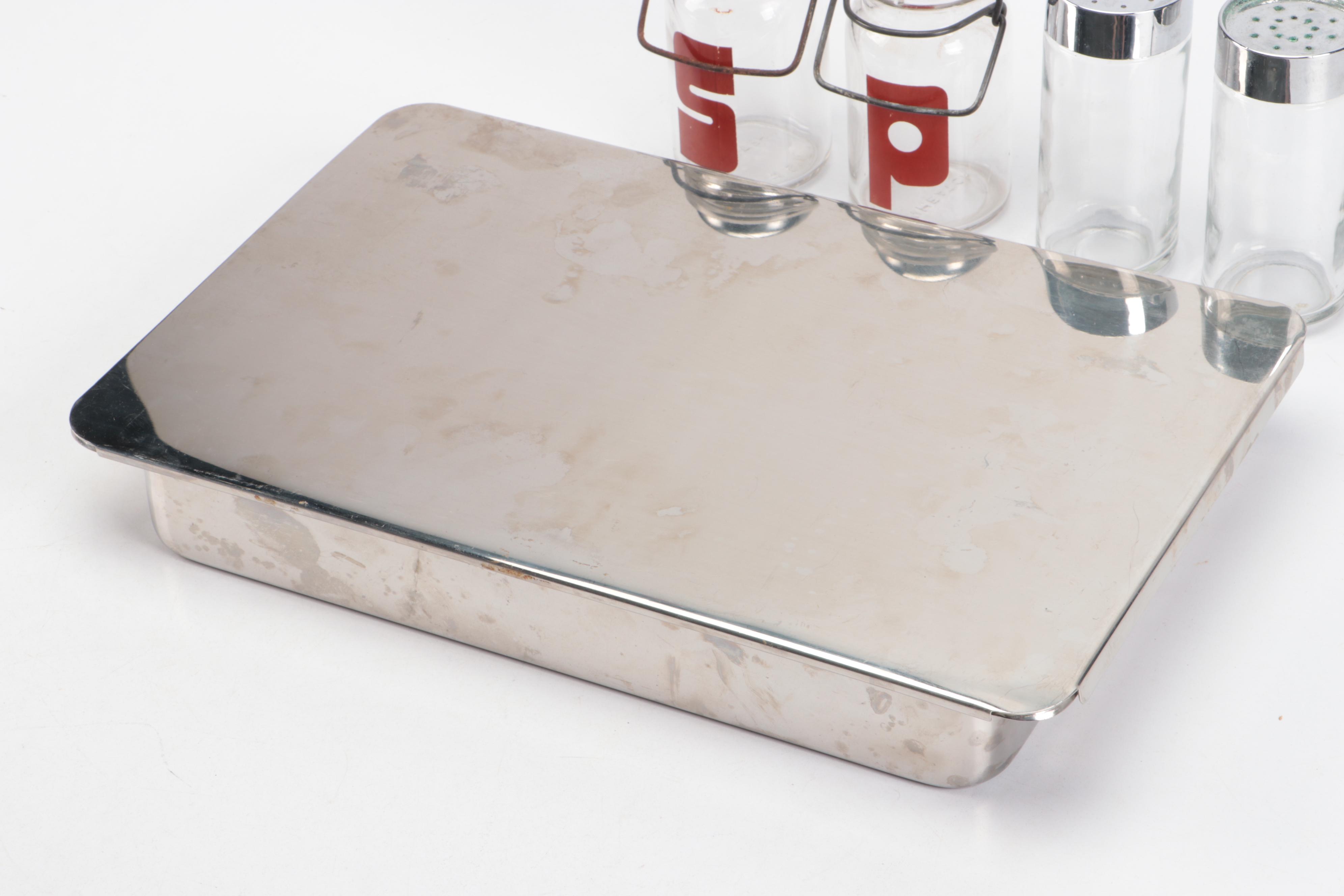 Revere Ware Stainless Steel Pan with Oil Sprayer and Shakers