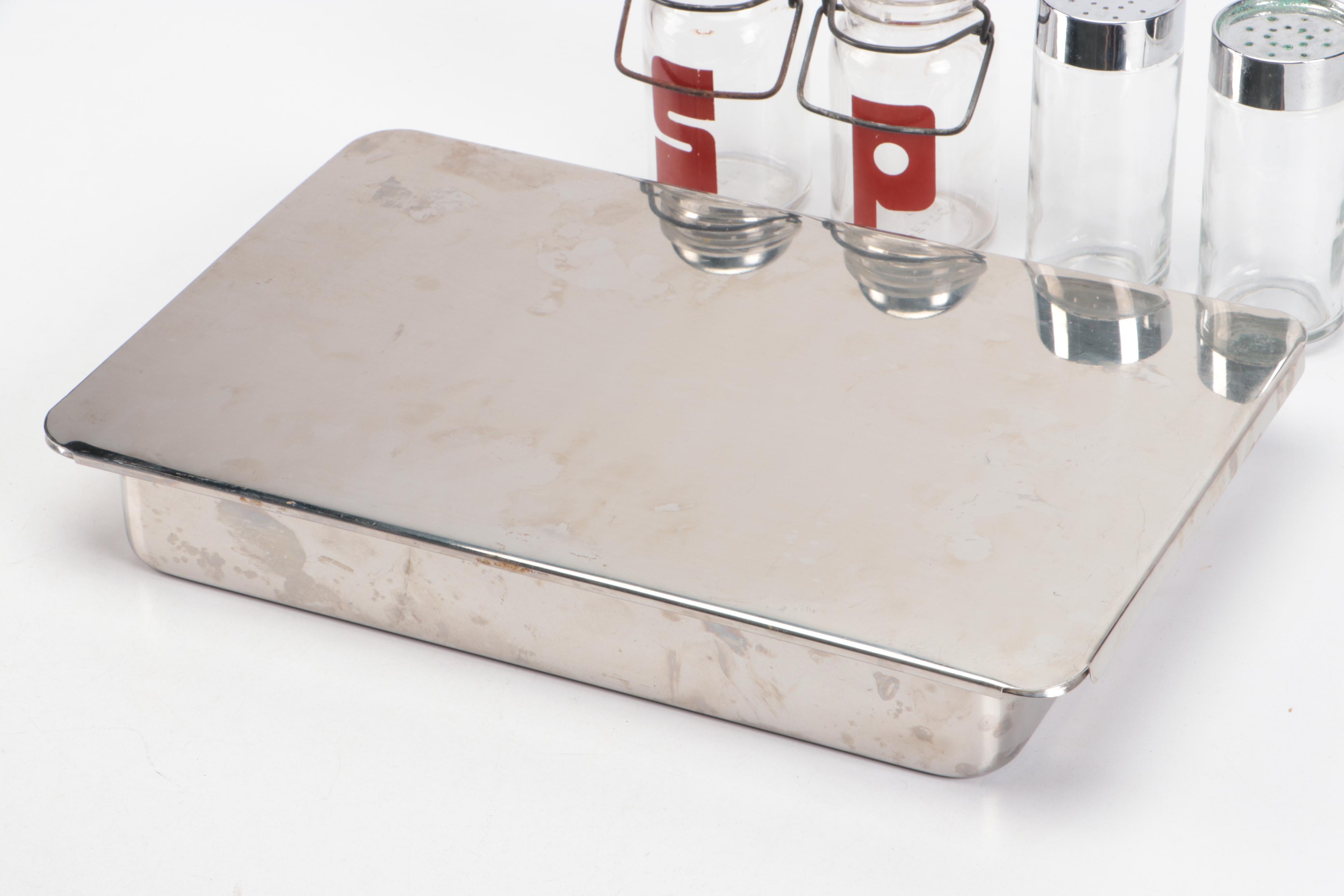 Revere Ware Stainless Steel Pan with Oil Sprayer and Shakers