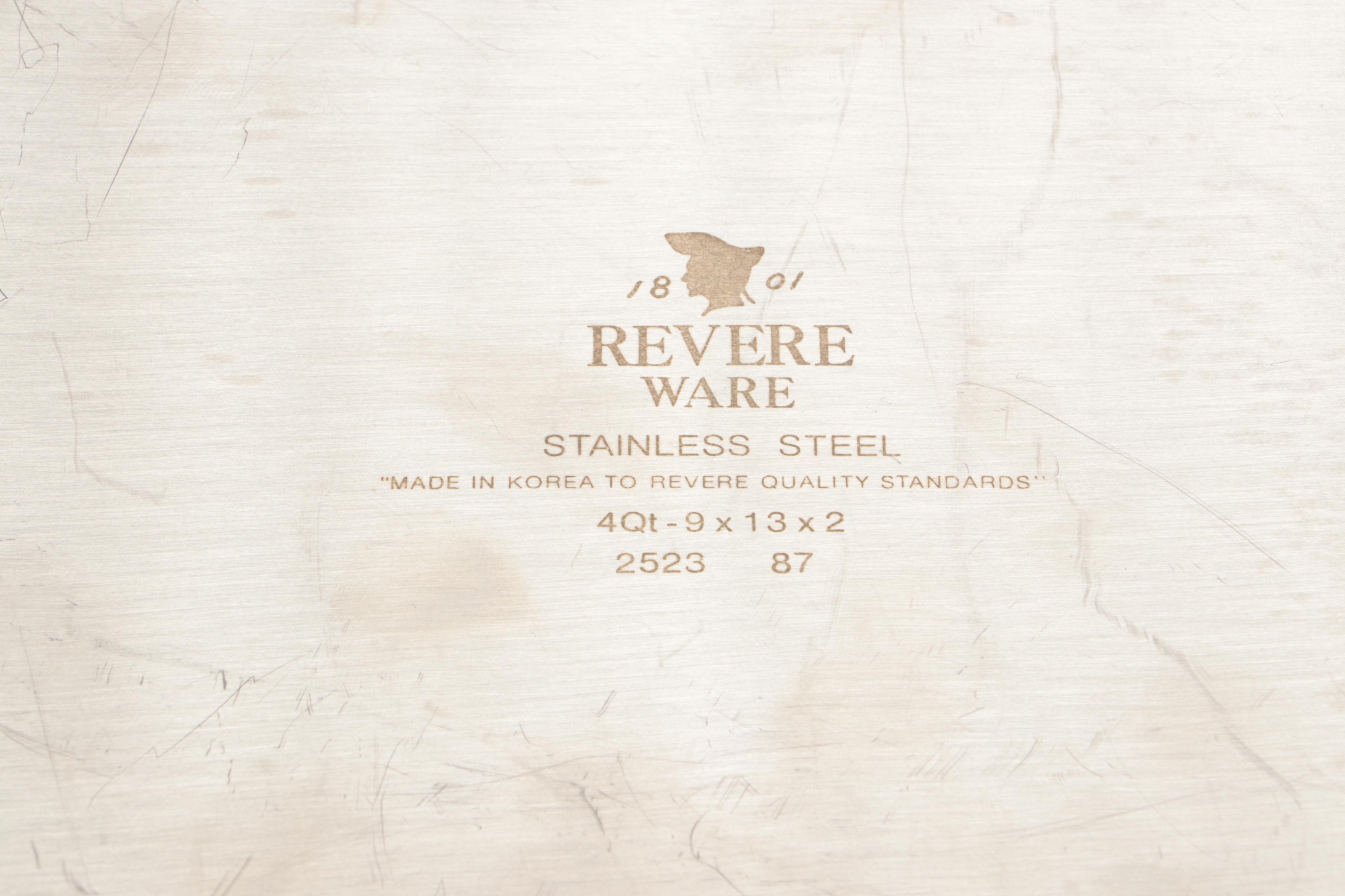 Revere Ware Stainless Steel Pan with Oil Sprayer and Shakers
