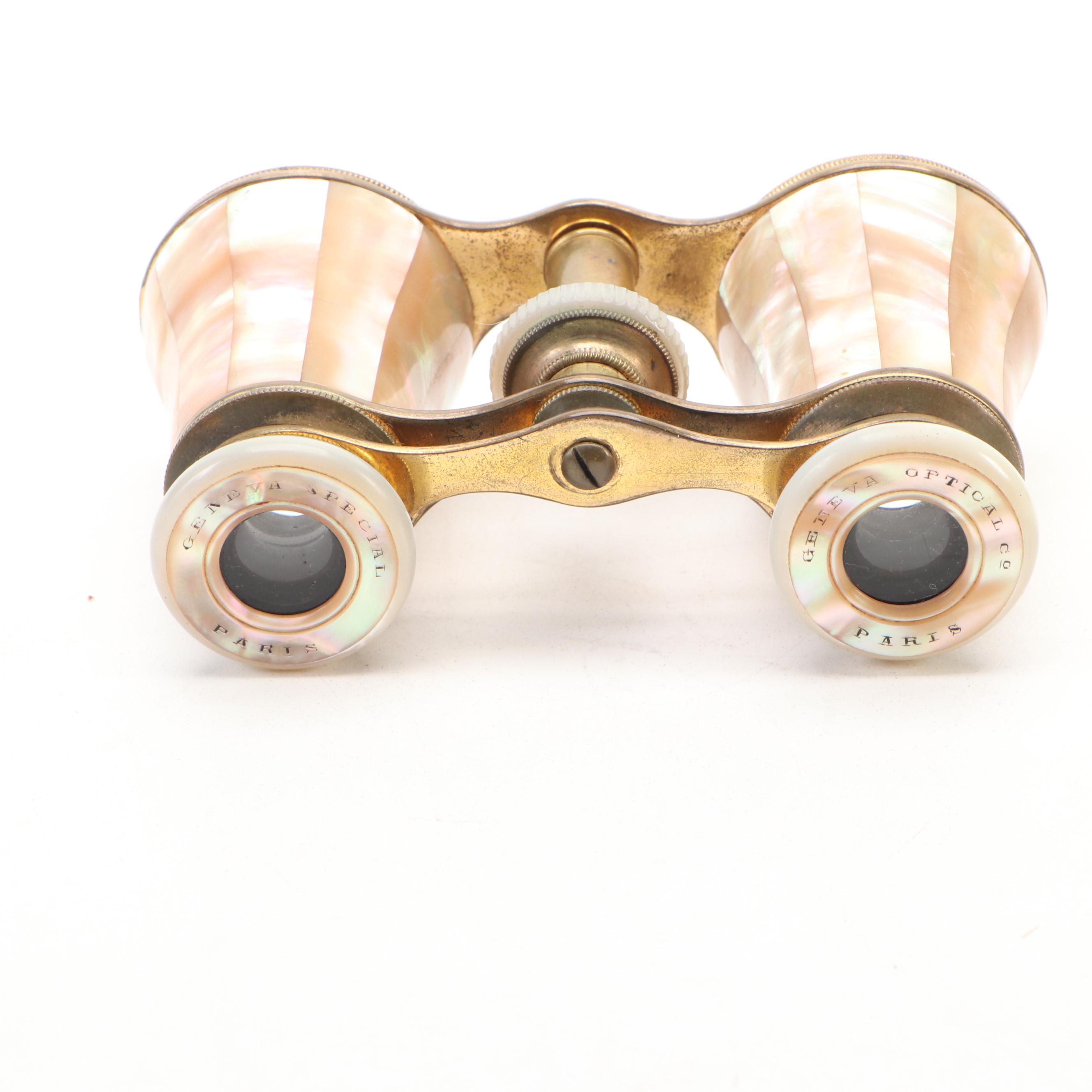 Paris Geneva Special Personalized "B. Reed, 1904" Opera Glasses with Case