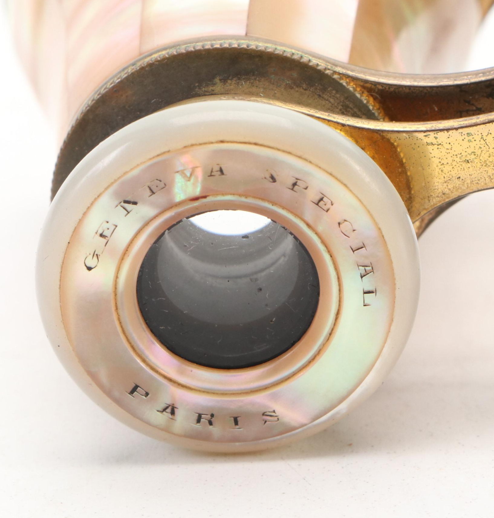 Paris Geneva Special Personalized "B. Reed, 1904" Opera Glasses with Case