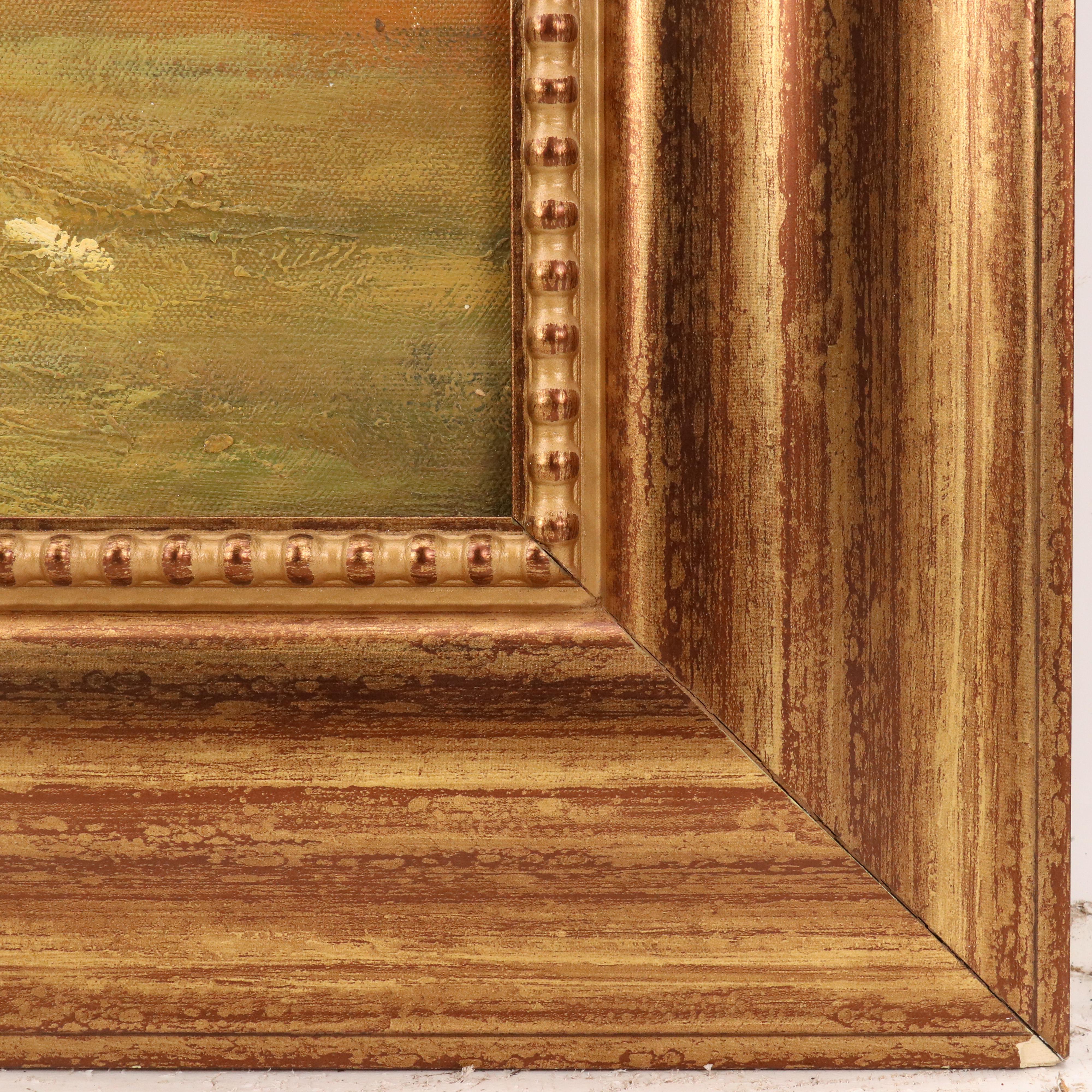 Thoroughbred Horse and Jockey Equestrian Oil Painting, 21st Century