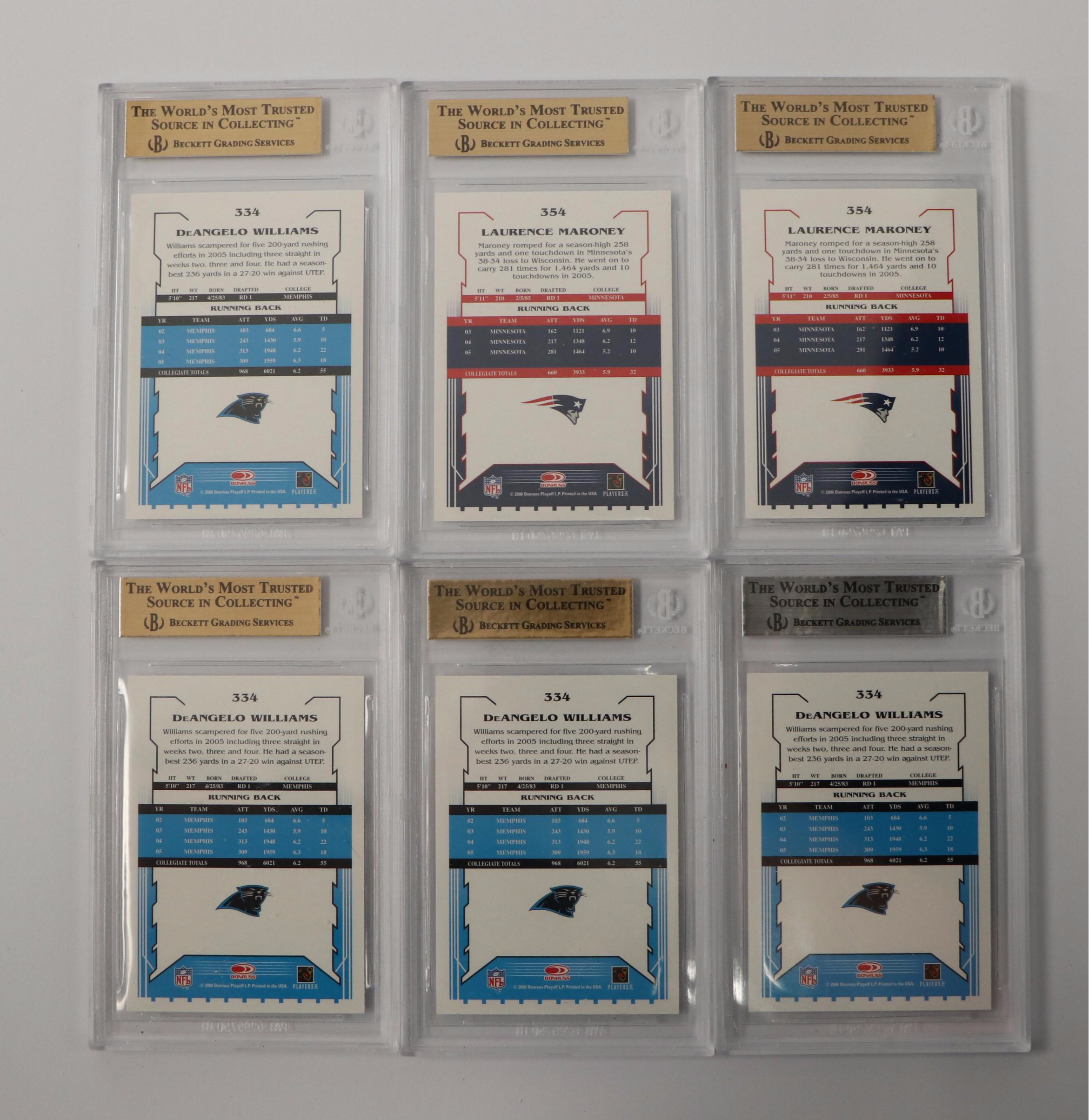 BGS Graded Rookie Football Cards Featuring Marshawn Lynch and More