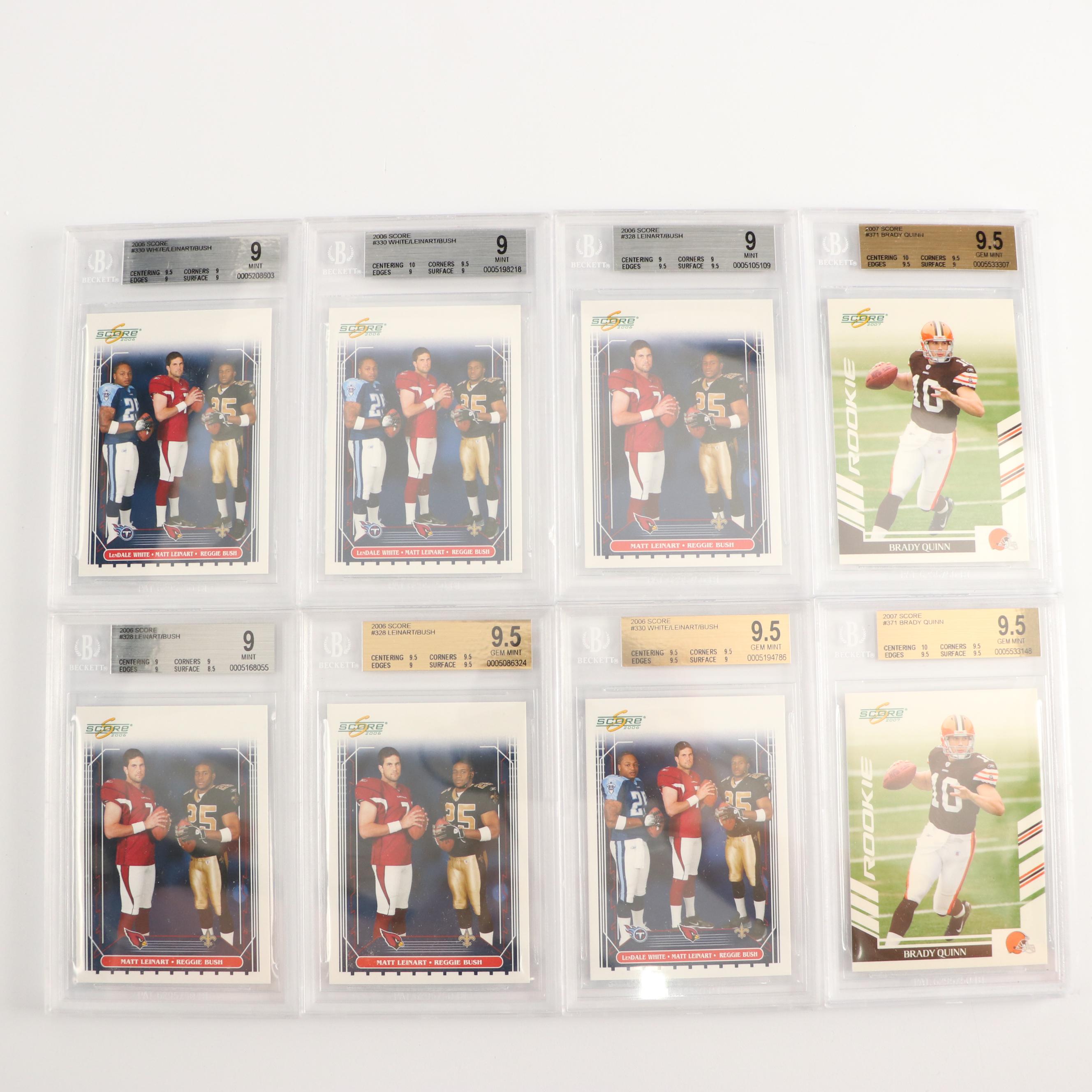 BGS Graded Rookie Football Cards Featuring Marshawn Lynch and More