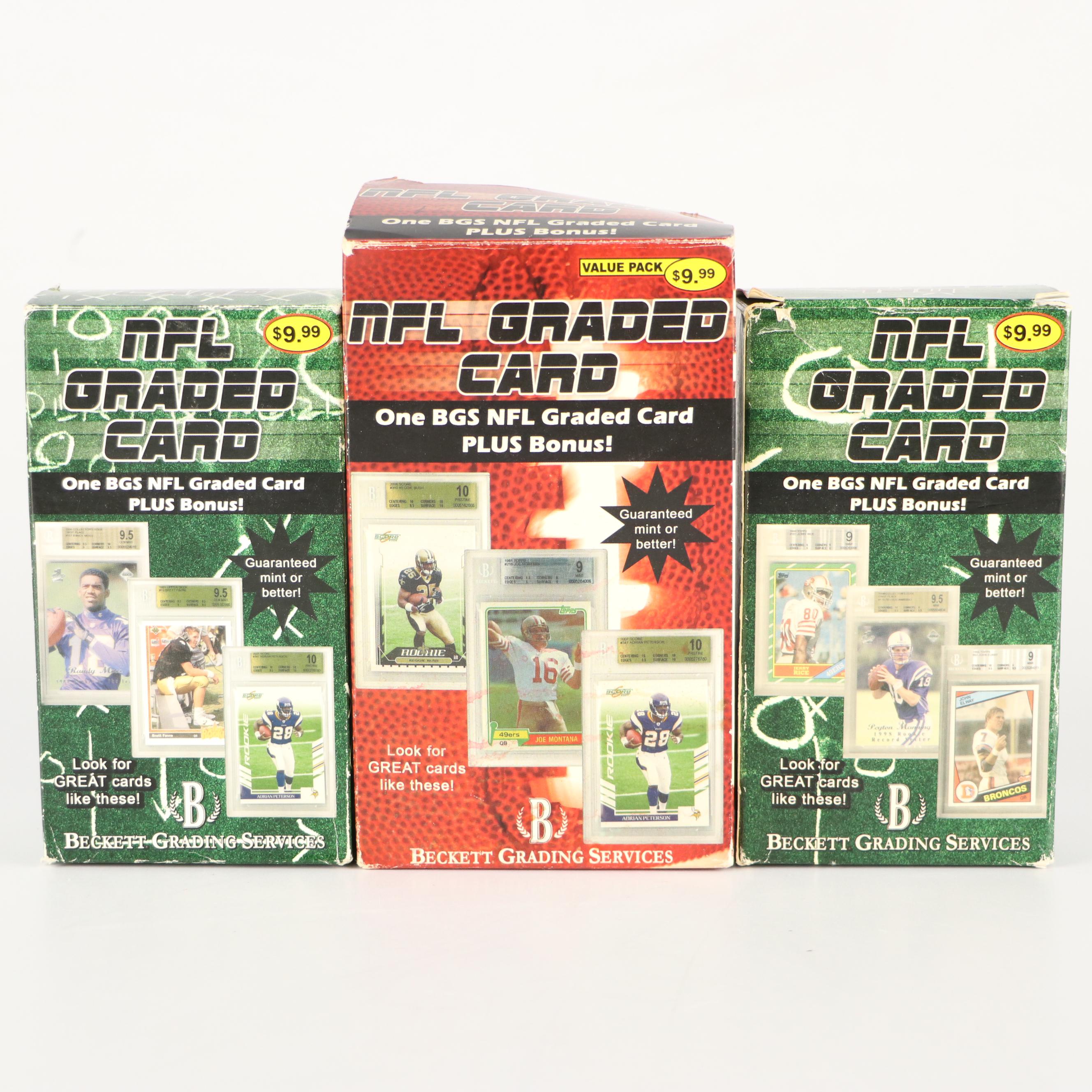 BGS Graded Rookie Football Cards Featuring Marshawn Lynch and More