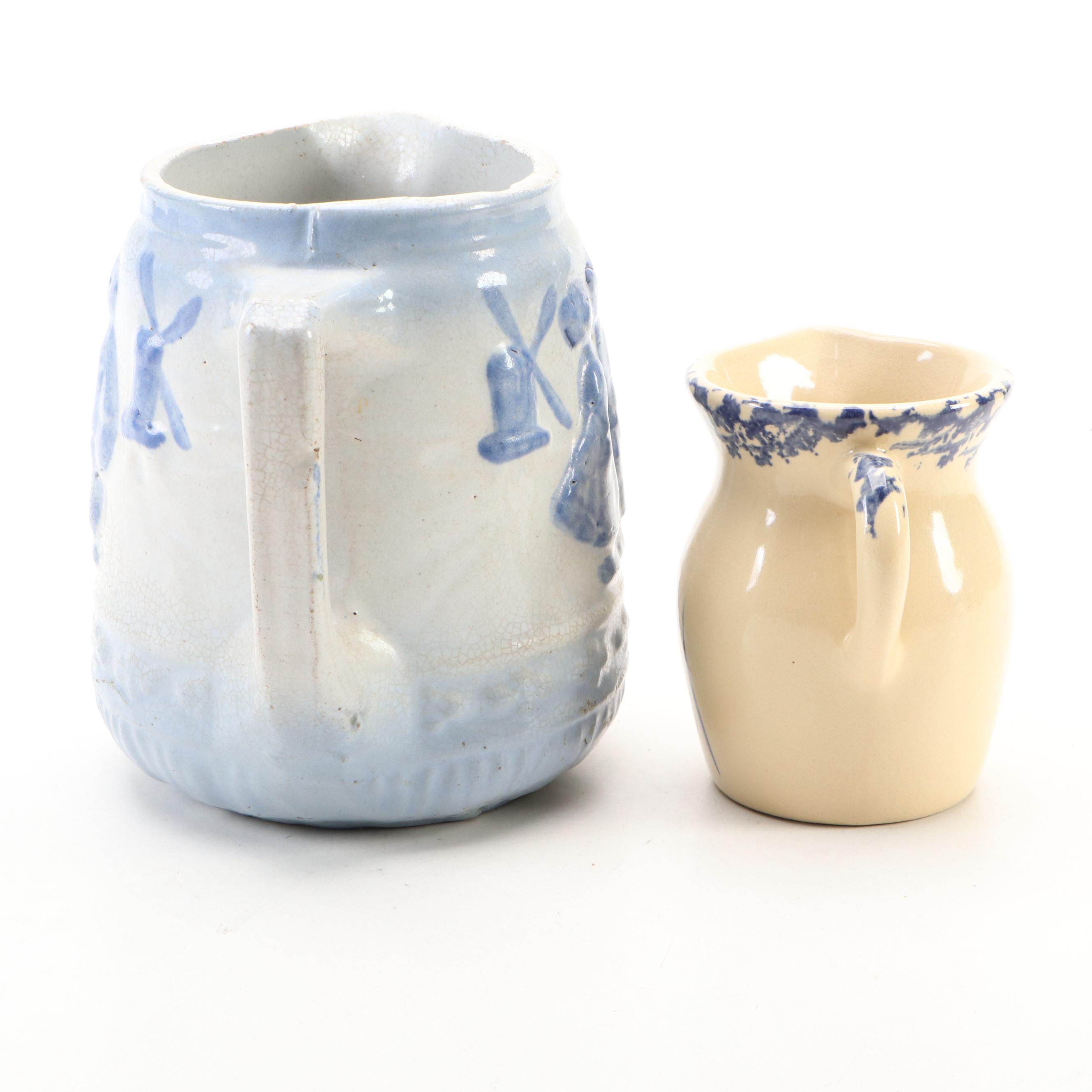 Robinson Ransbottom Pottery with Other Salt Glazed Pitchers