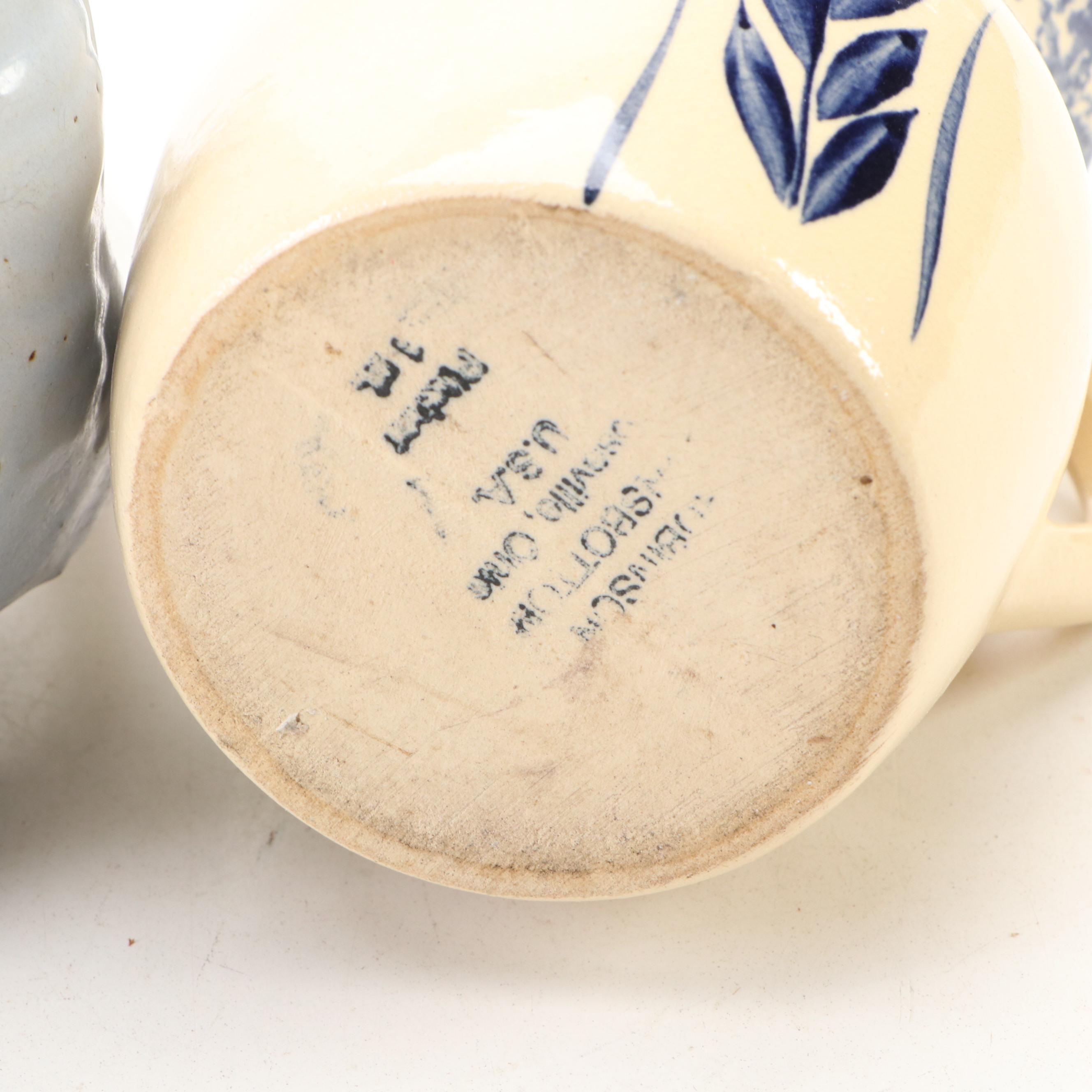 Robinson Ransbottom Pottery with Other Salt Glazed Pitchers